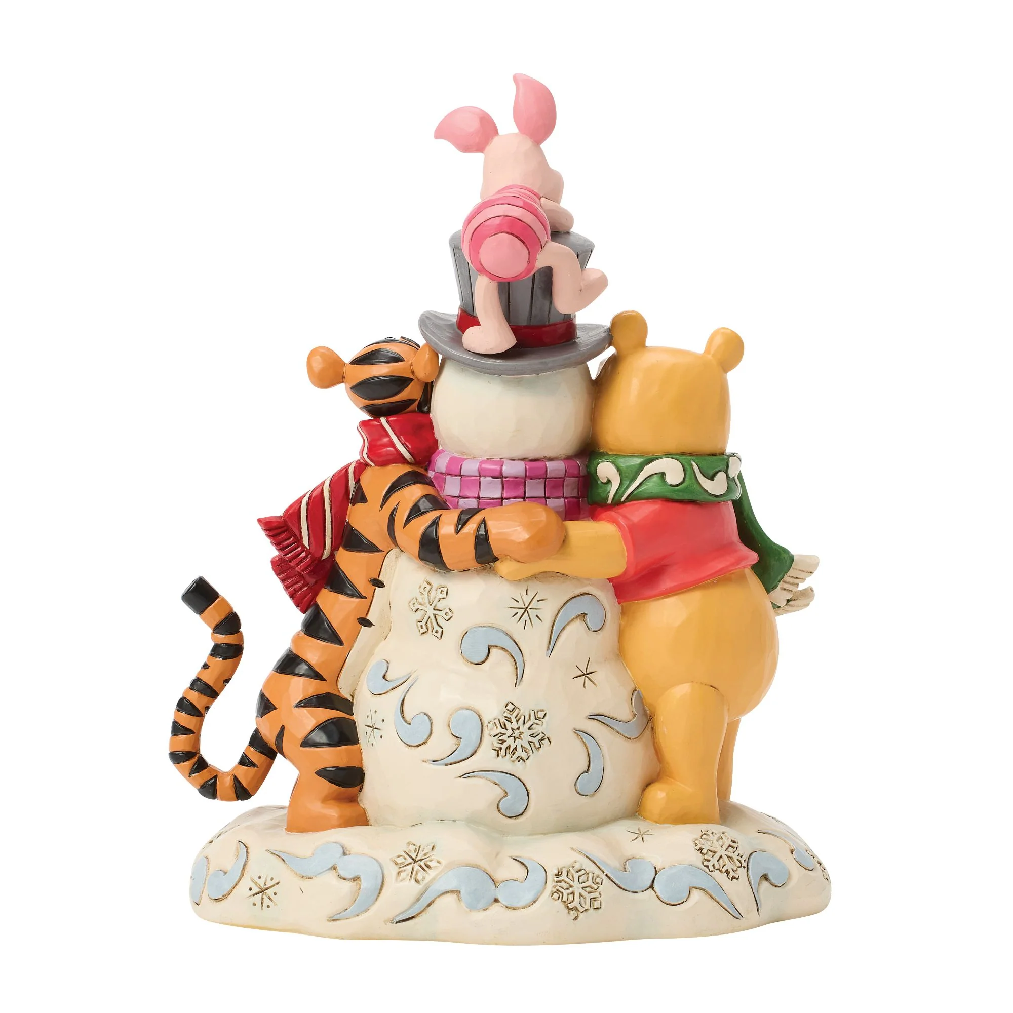 A Chilly Creation (Pooh and Friends Hugging Snowman Figurine) - Image 5