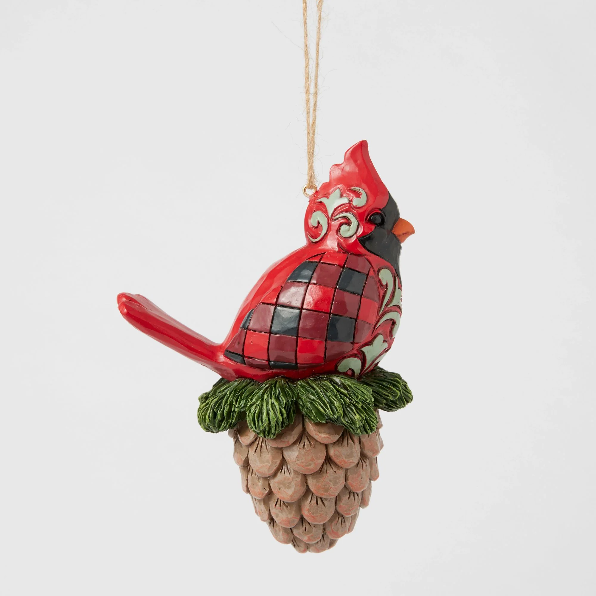 Cardinal on a Pinecone Hanging Ornament - Image 4
