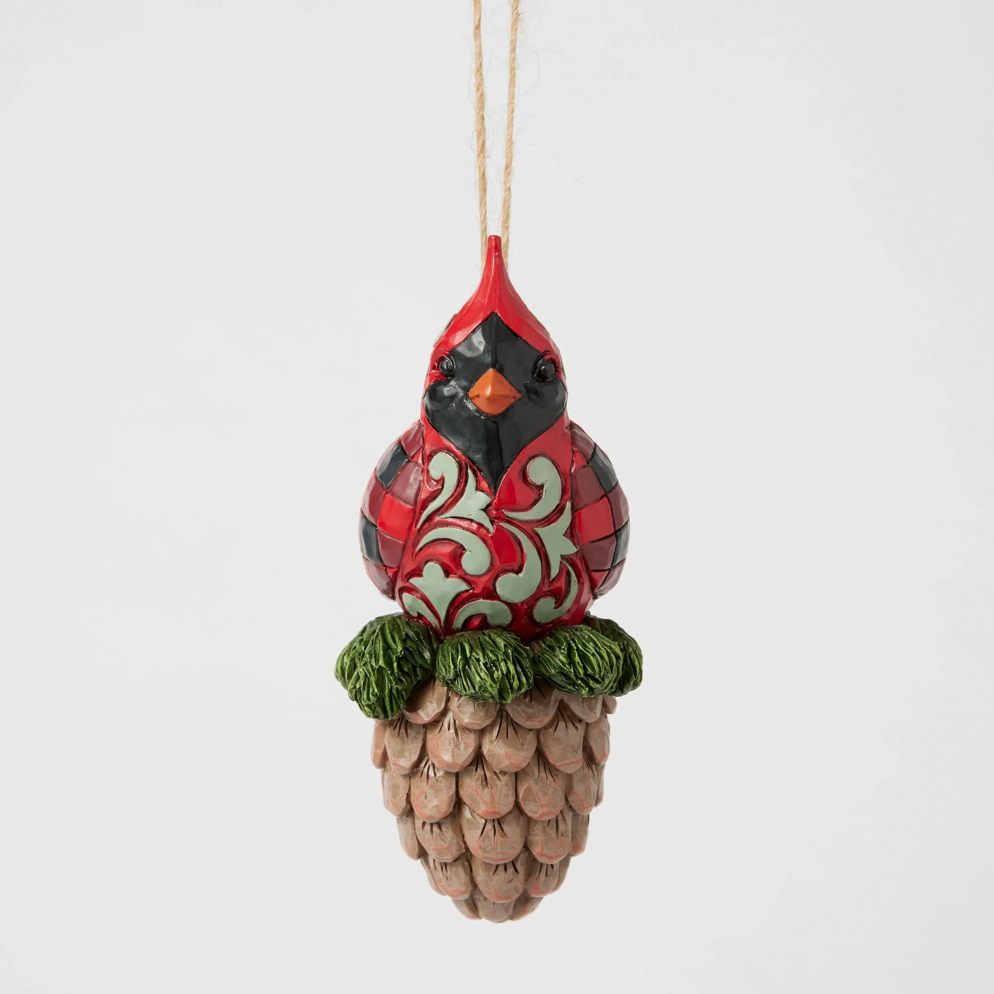 Cardinal on a Pinecone Hanging Ornament - Image 5