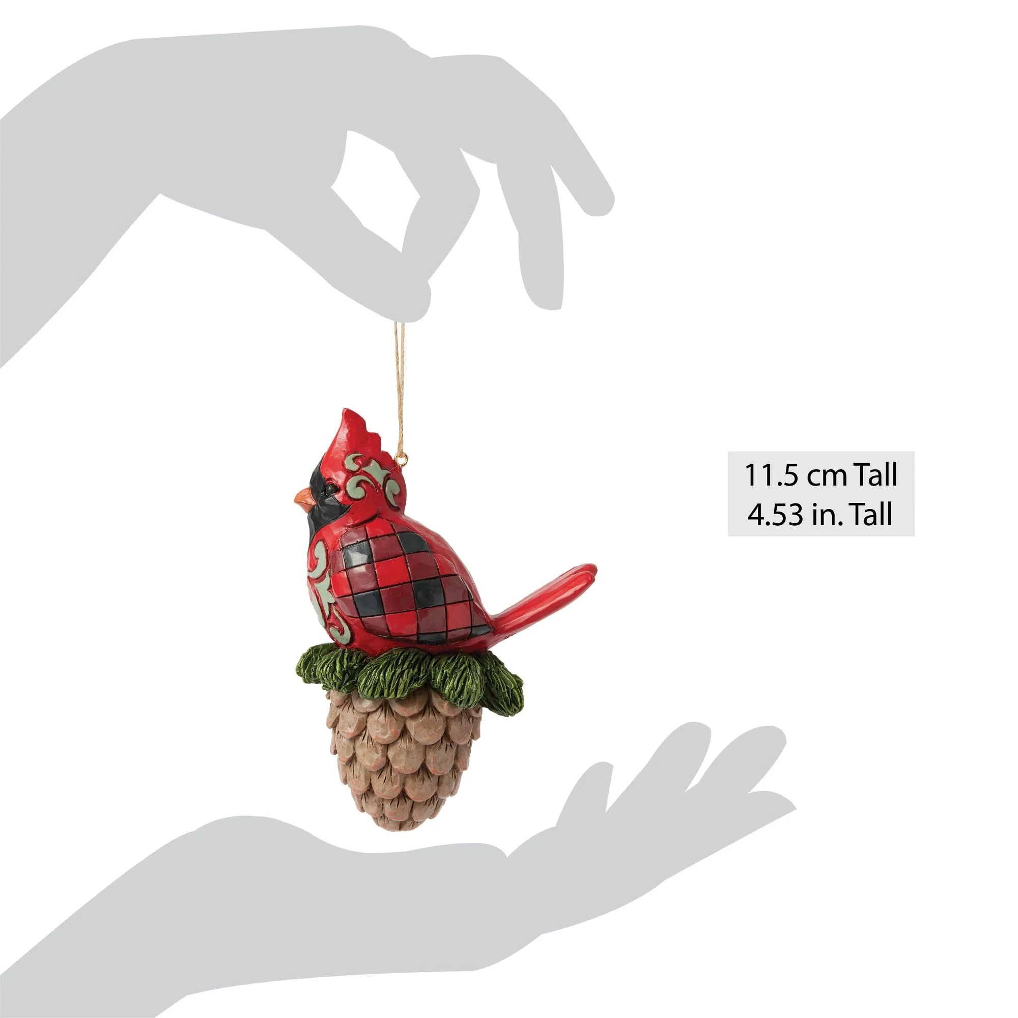 Cardinal on a Pinecone Hanging Ornament - Image 6