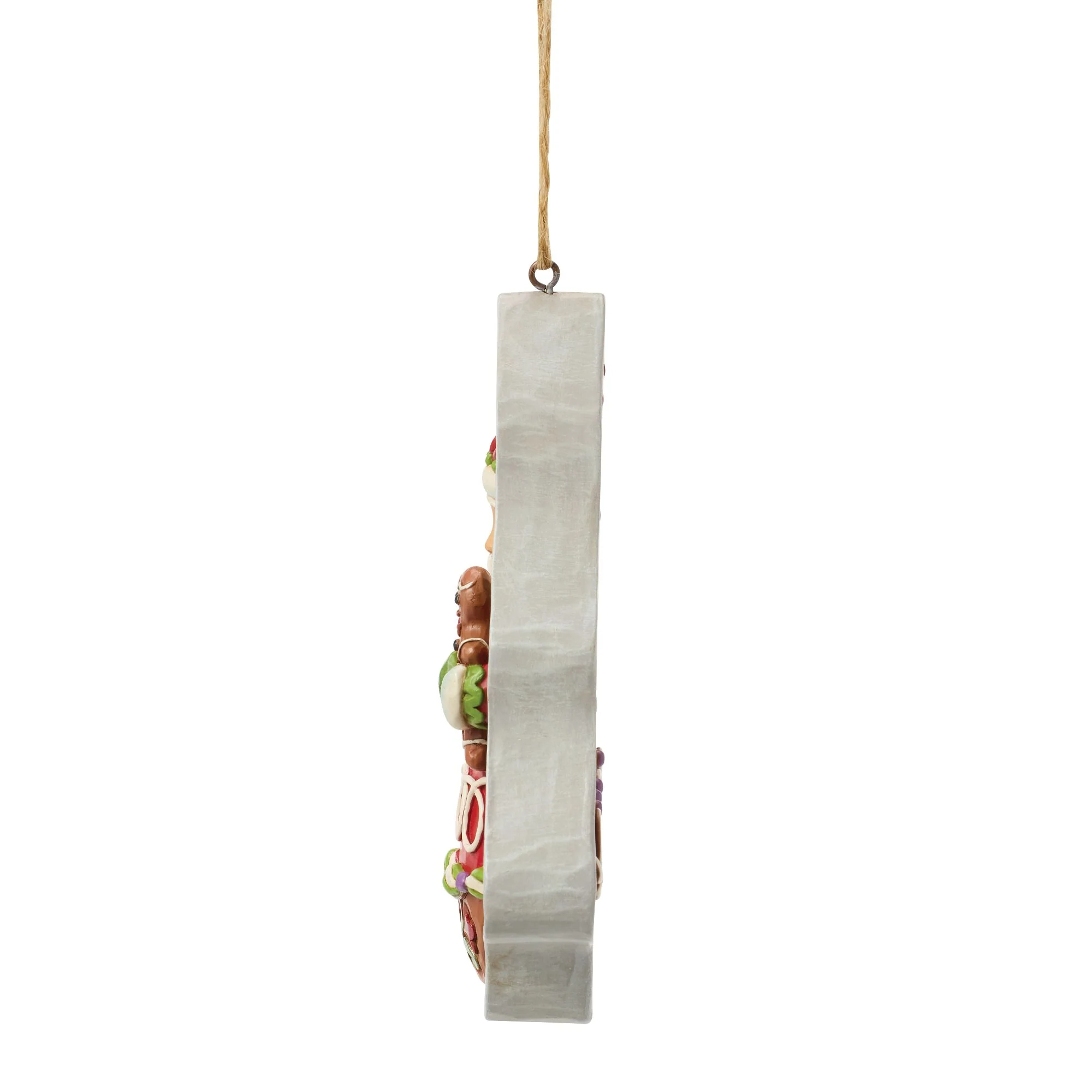 Gingerbread Cookie Cutter Santa Hanging Ornament - Image 3