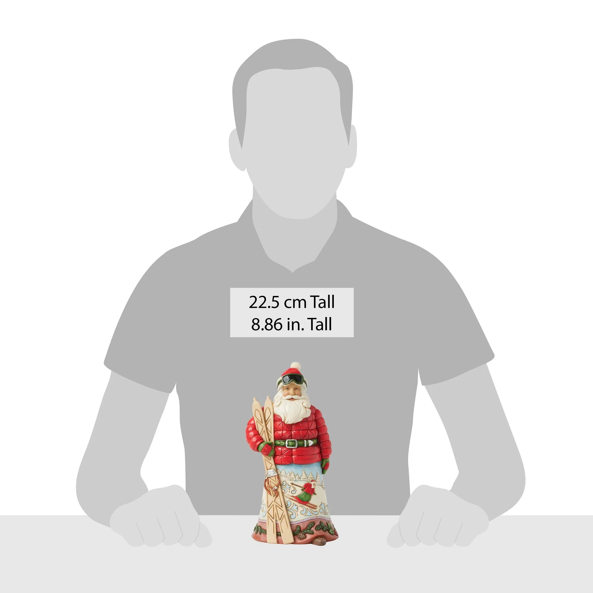 Gone Skiing (Lodge Santa with Skis) - Image 5