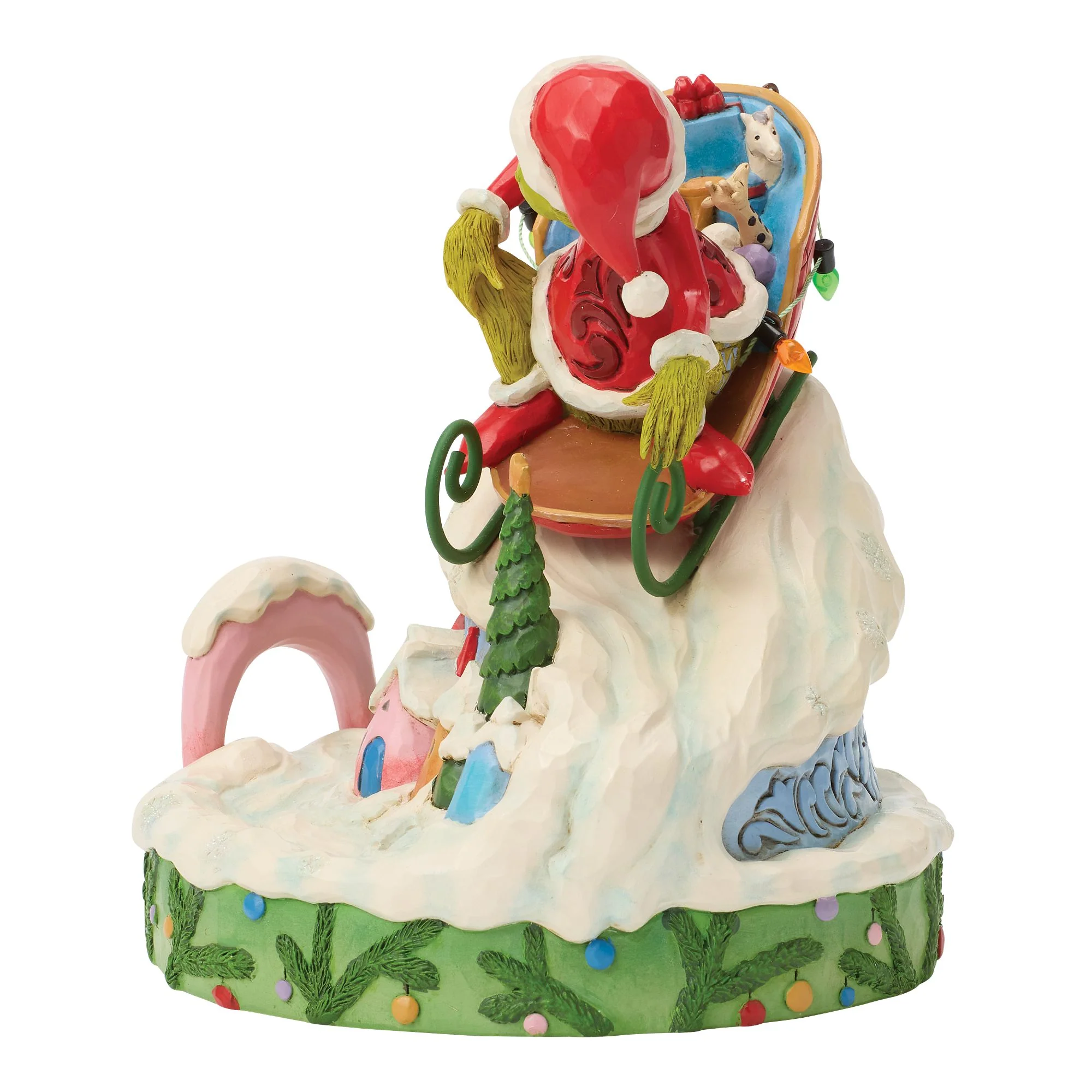 Grinch on Small Sledge Figurine - Image 3
