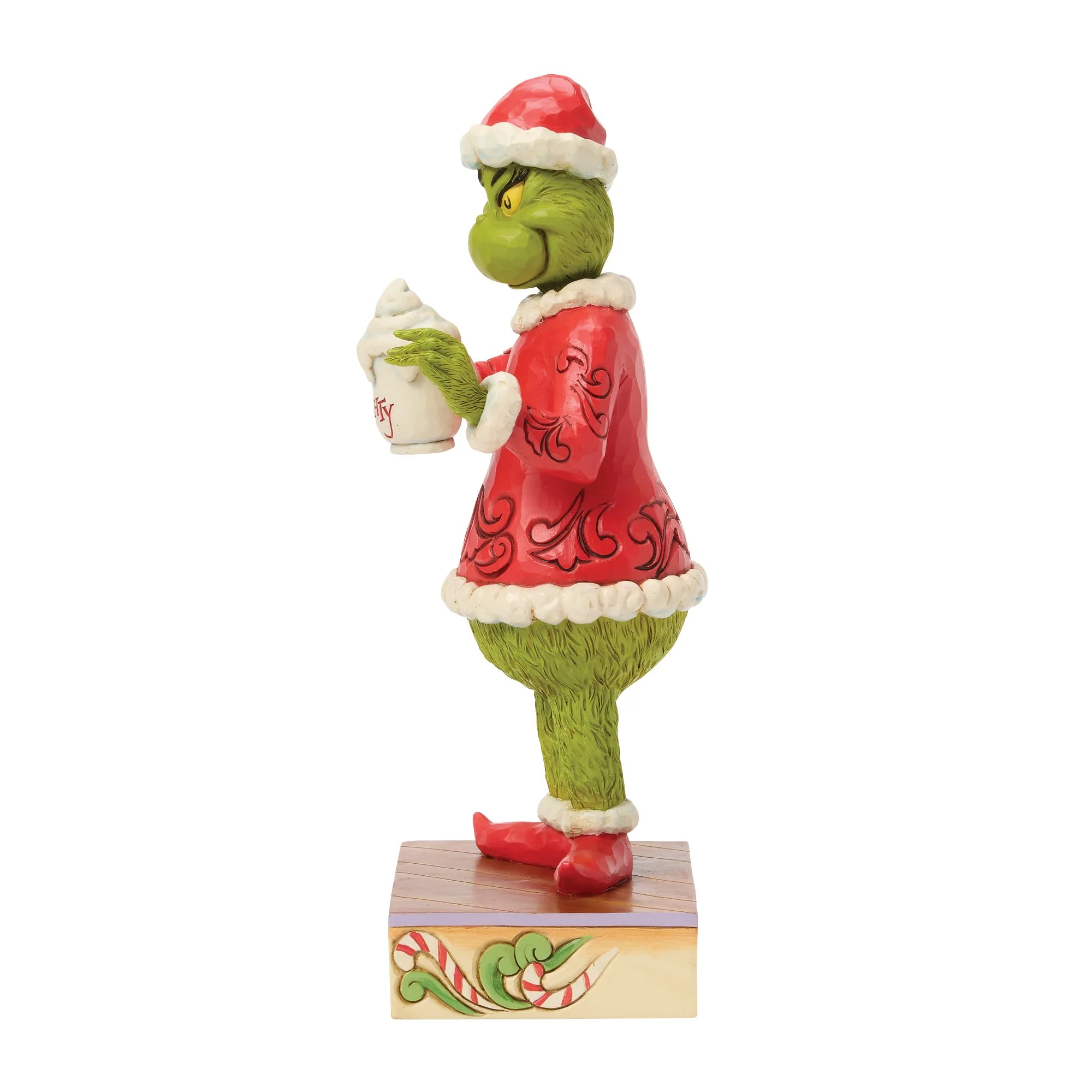 Grinch with Hot Chocolate Mug Figurine - Image 3