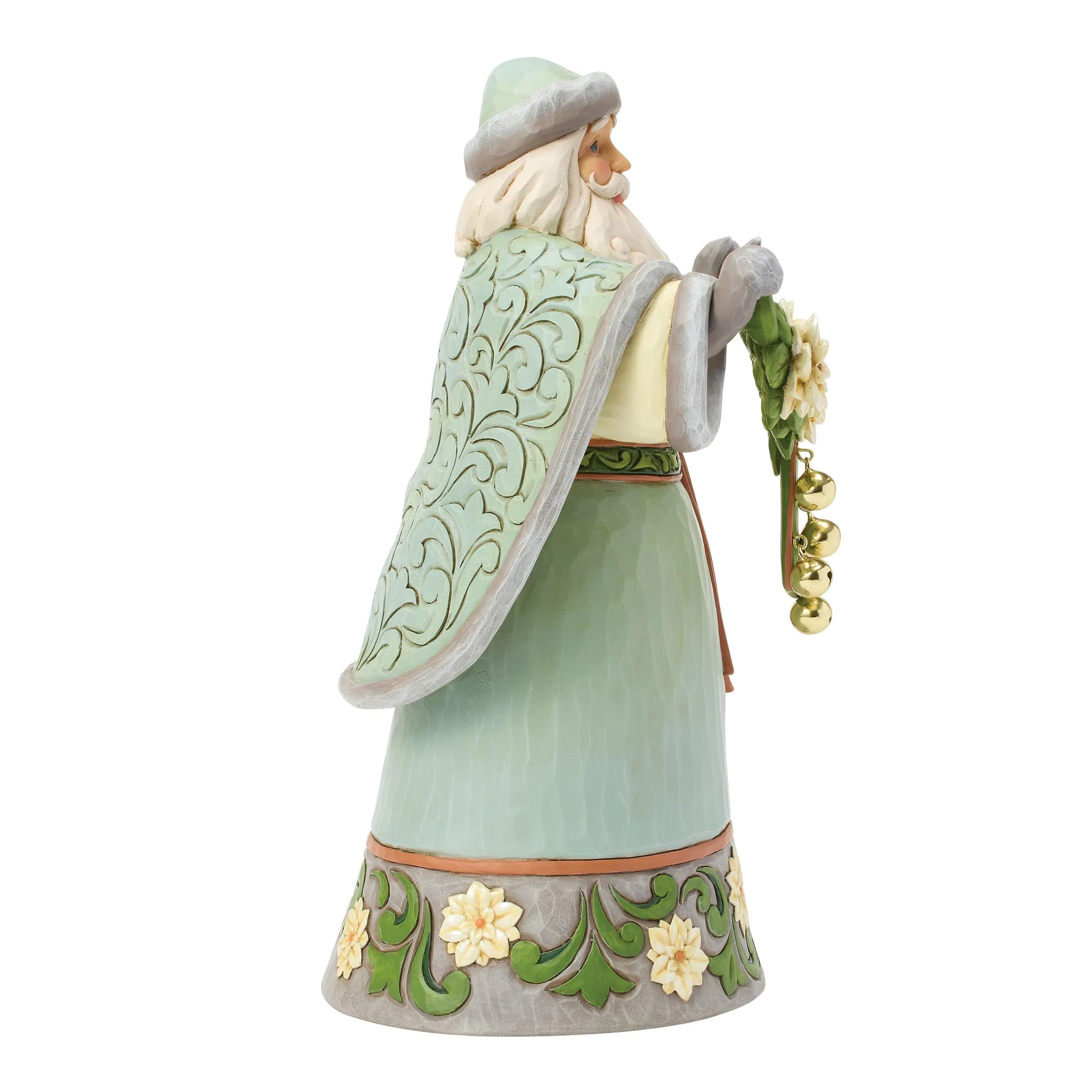 Opal & Moss Santa with Poinsettias - Image 5