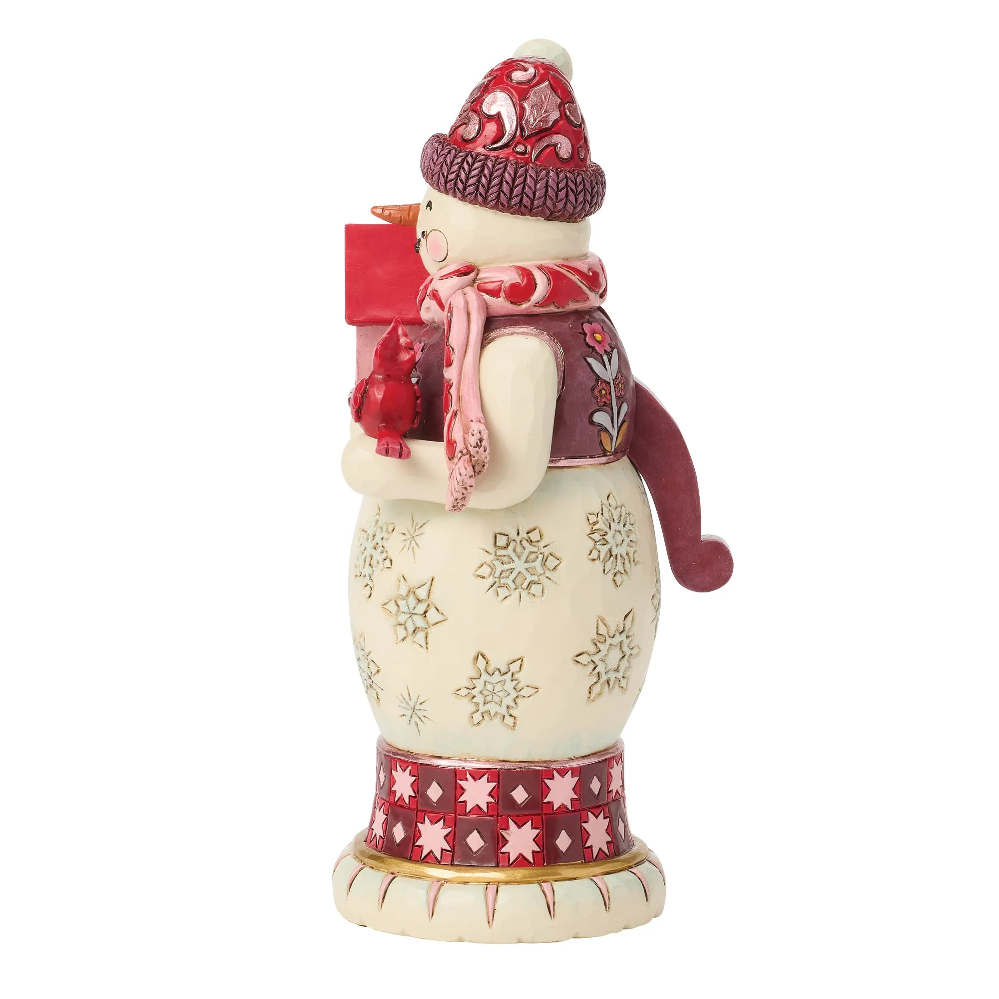 Red & Pink Snowman Nutcracker - Image 3