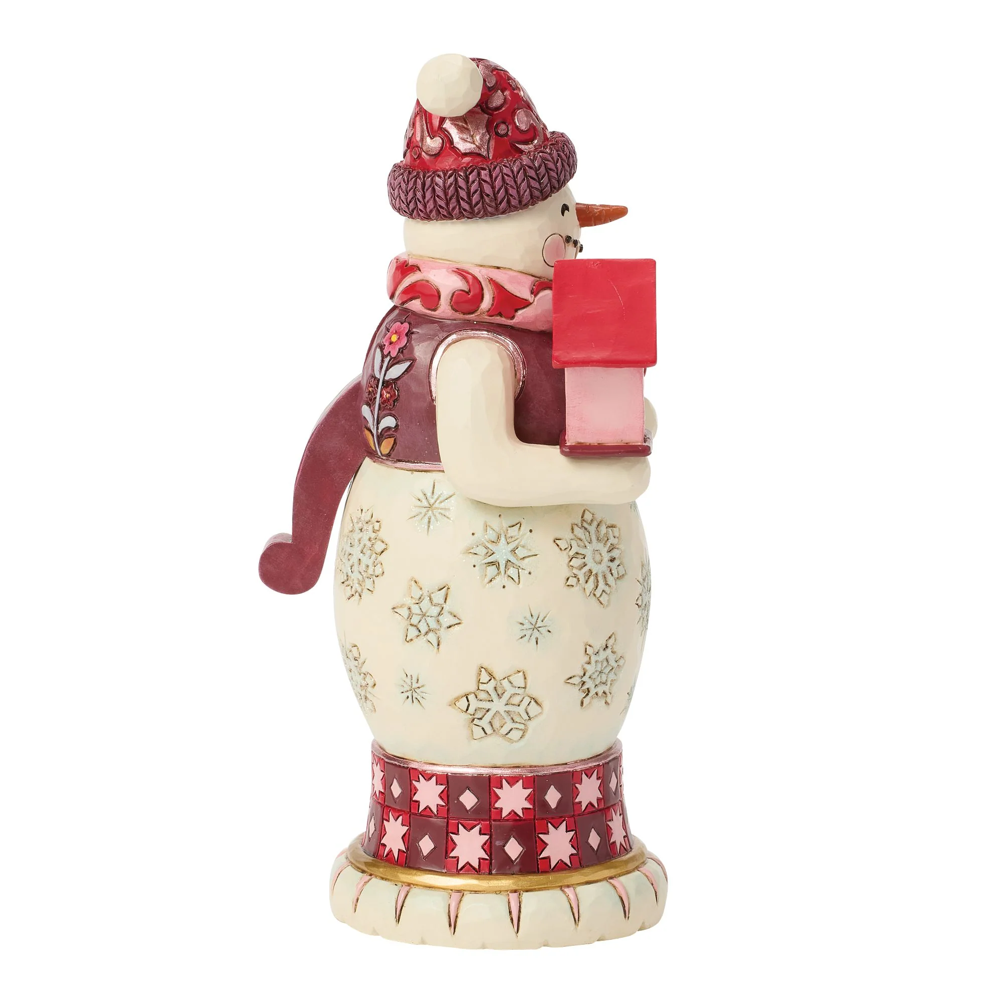 Red & Pink Snowman Nutcracker - Image 5