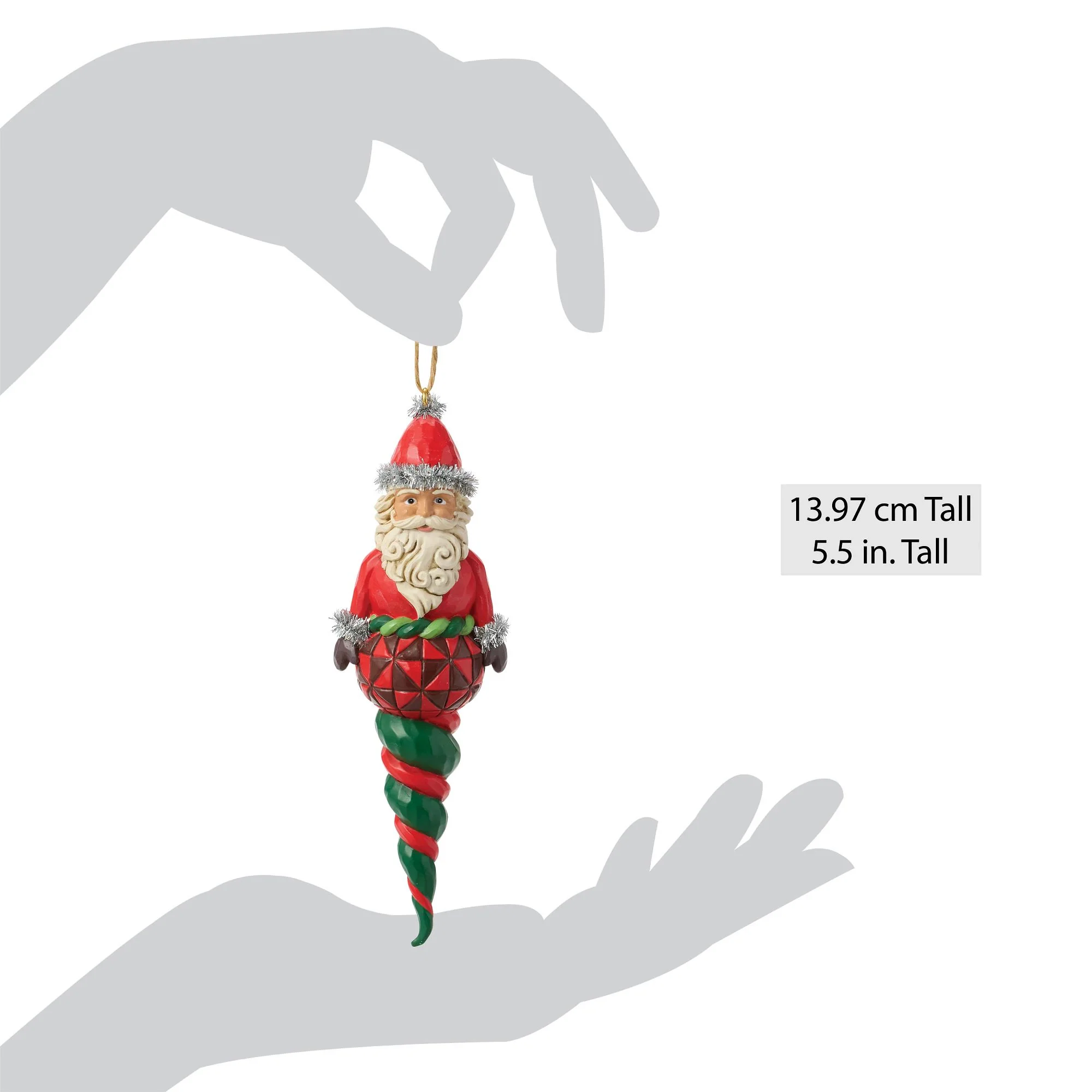 Santa Finial Hanging Ornament - Image 5