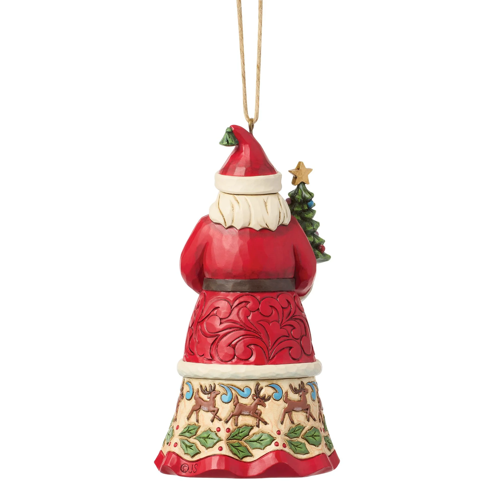 Santa with Gifts Hanging Ornament - Image 3