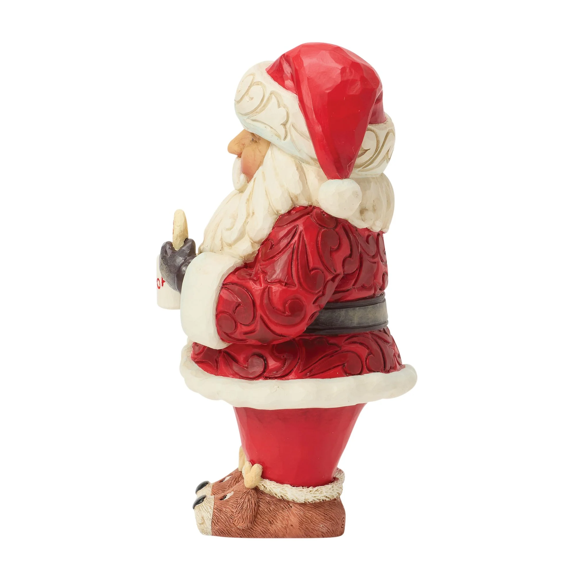 Santa with Hot Cocoa & a Cookie Pint Figurine - Image 2