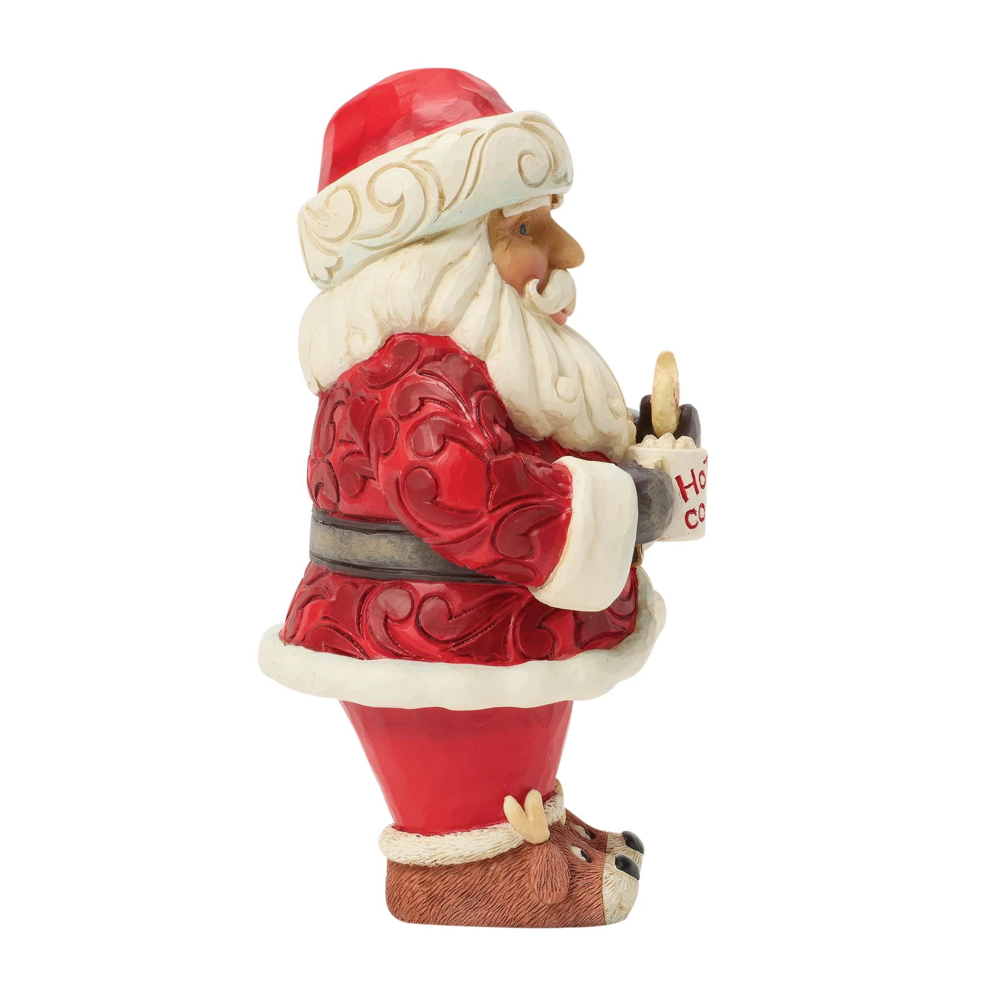 Santa with Hot Cocoa & a Cookie Pint Figurine - Image 4