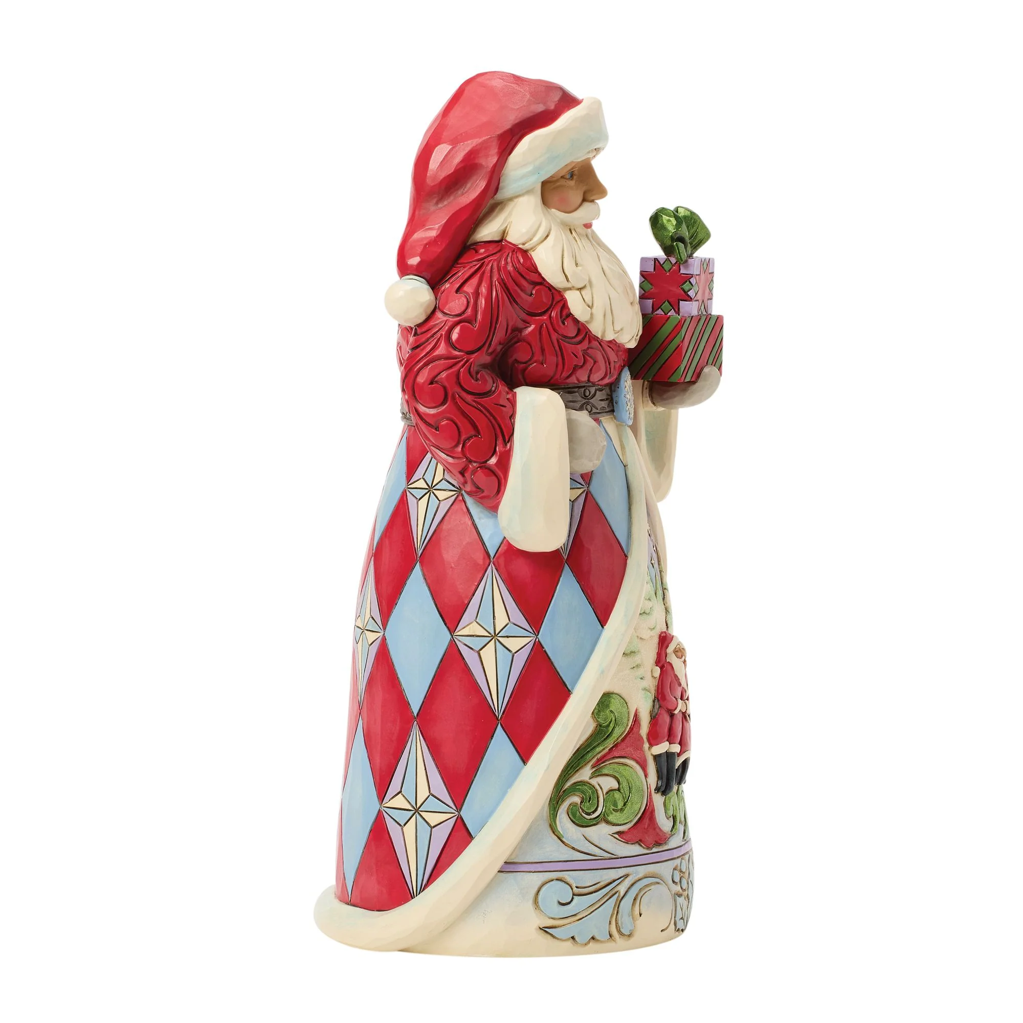 Santa with Santa & Mrs Claus on Skirt - Image 4