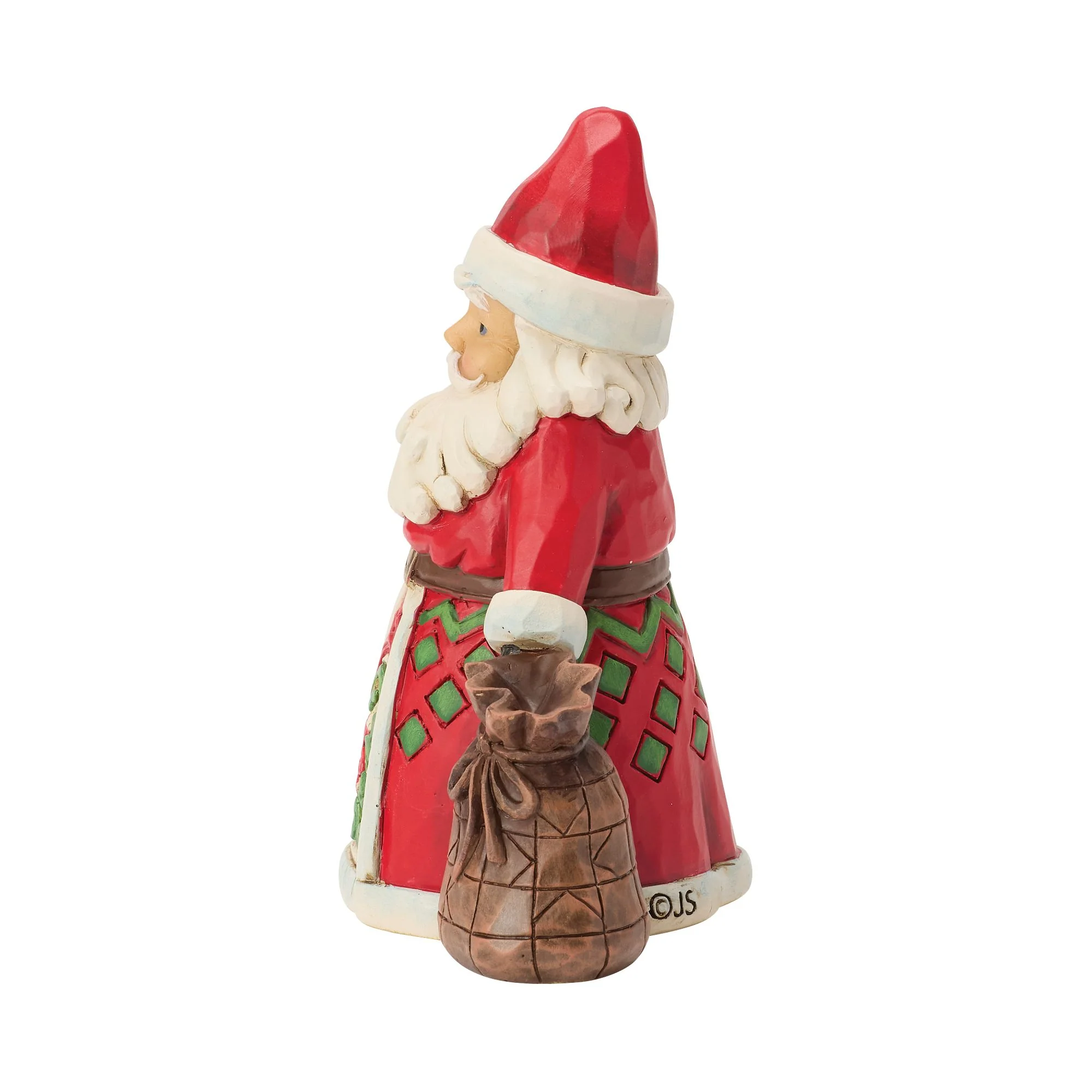 Santa With Toy Bag Mini Figurine - Image 2