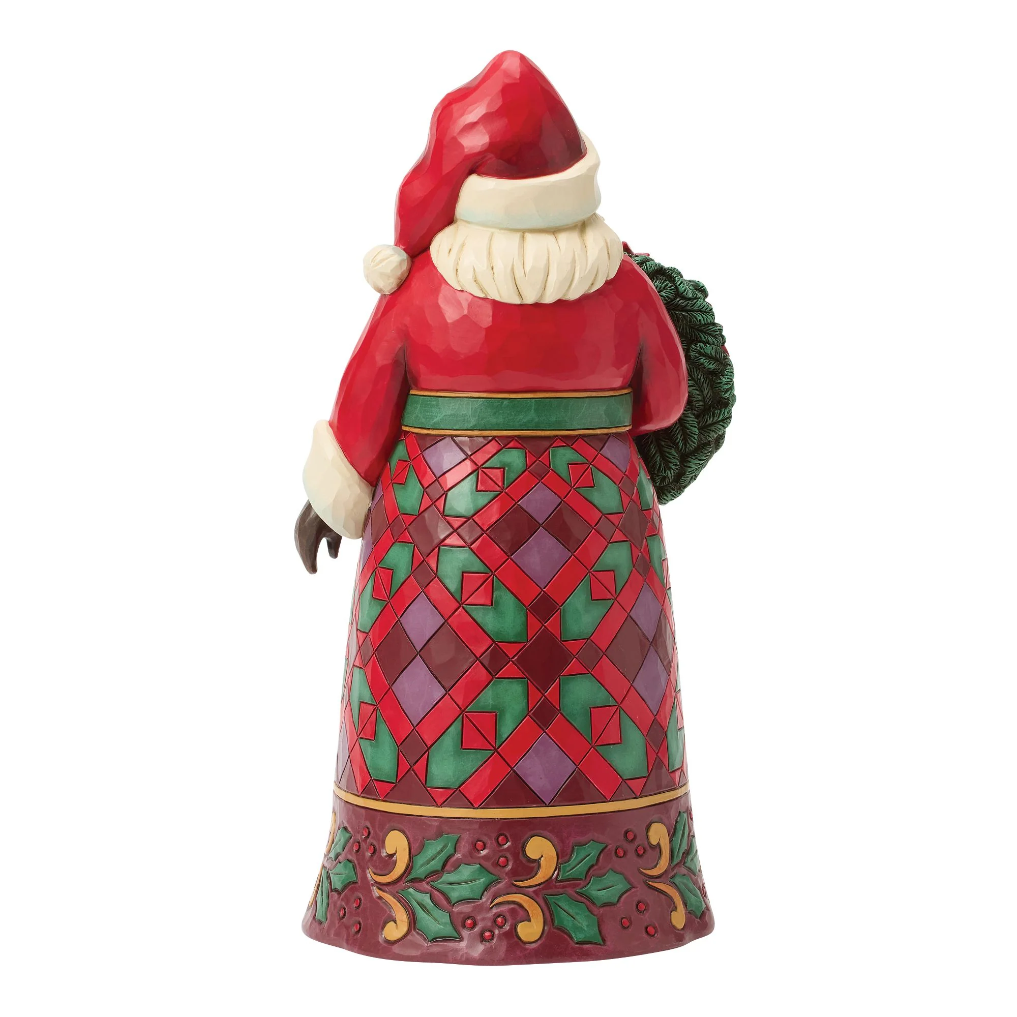 Santa with Wreath & Poinsettias - Image 3