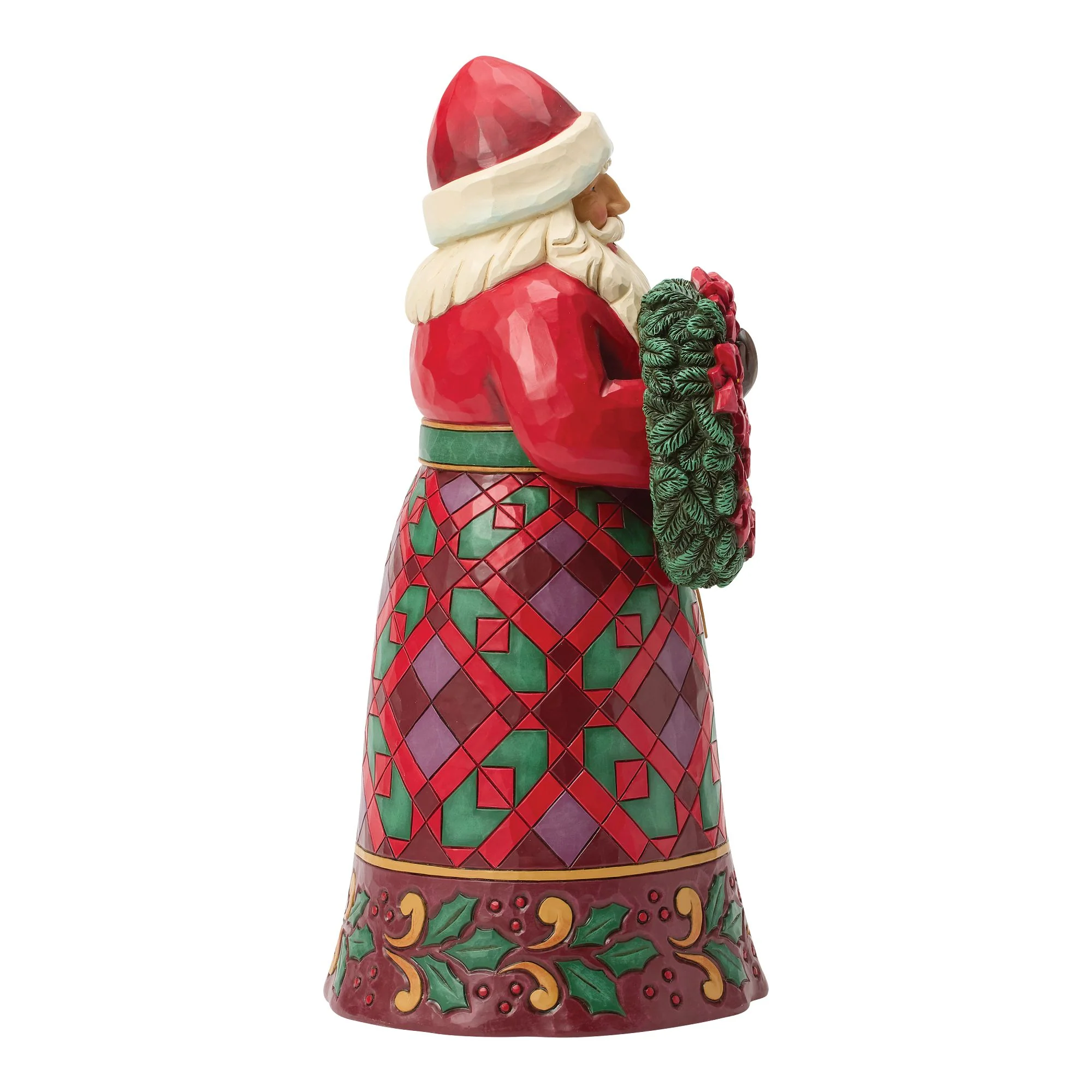 Santa with Wreath & Poinsettias - Image 4