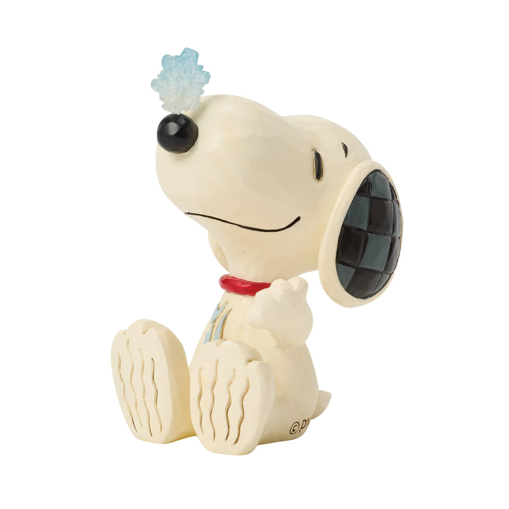 Snoopy with Snowflake on Nose Mini Figurine - Image 4