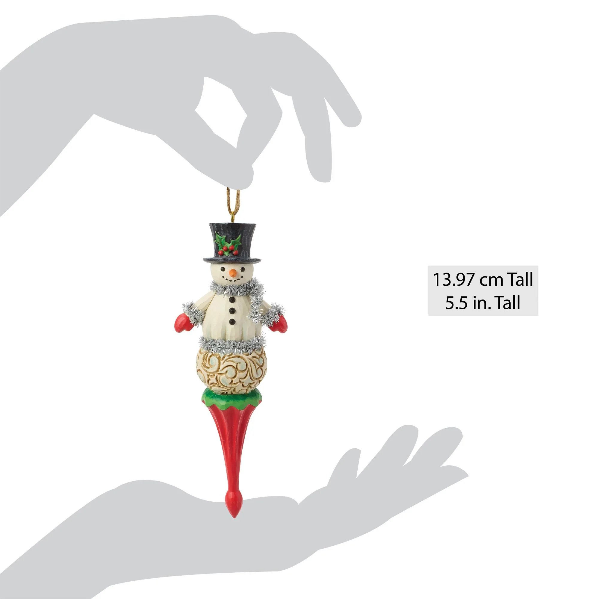 Snowman Finial Hanging Ornament - Image 5