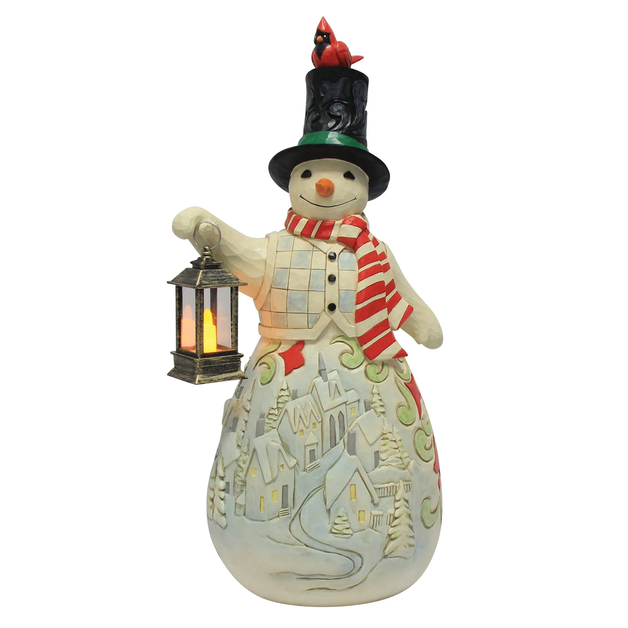 Snowman LED Candle Statue - Image 2