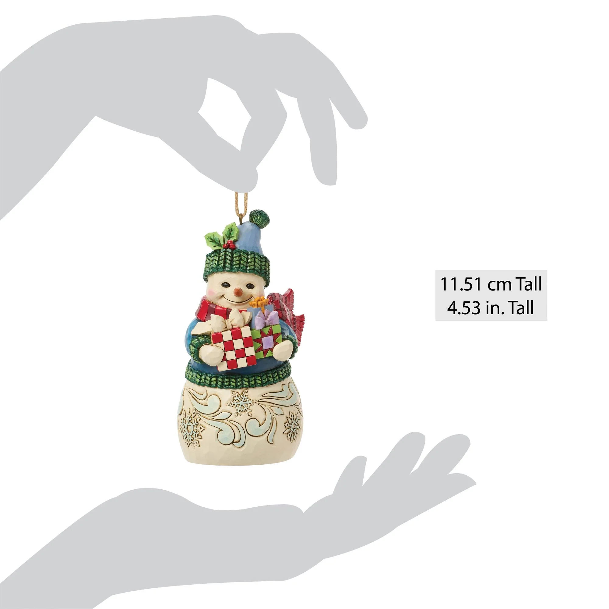 Snowman with Arms Full Hanging Ornament - Image 5