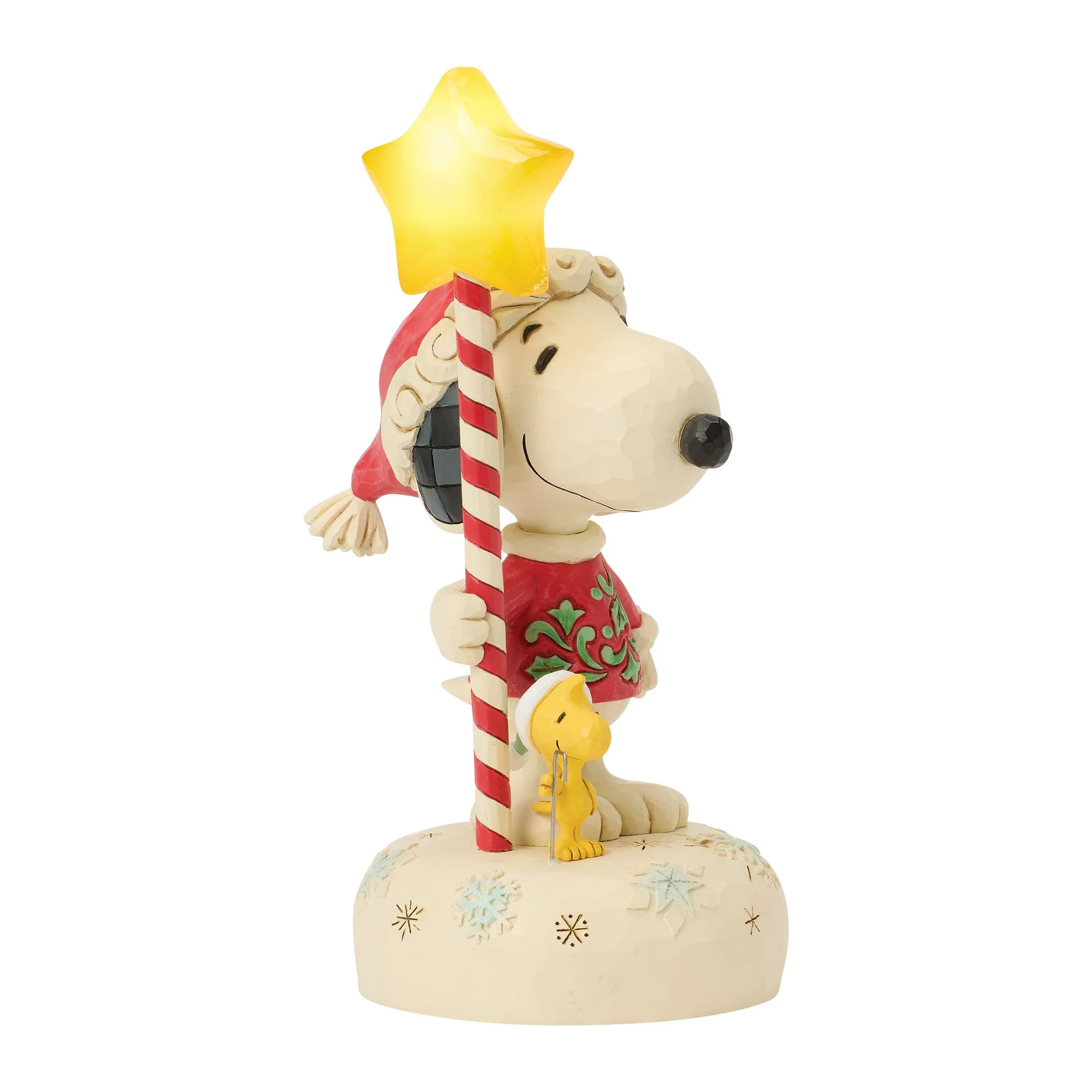 Star Light; Star Bright (Snoopy with Light Up Star Staff Figurine) - Image 3