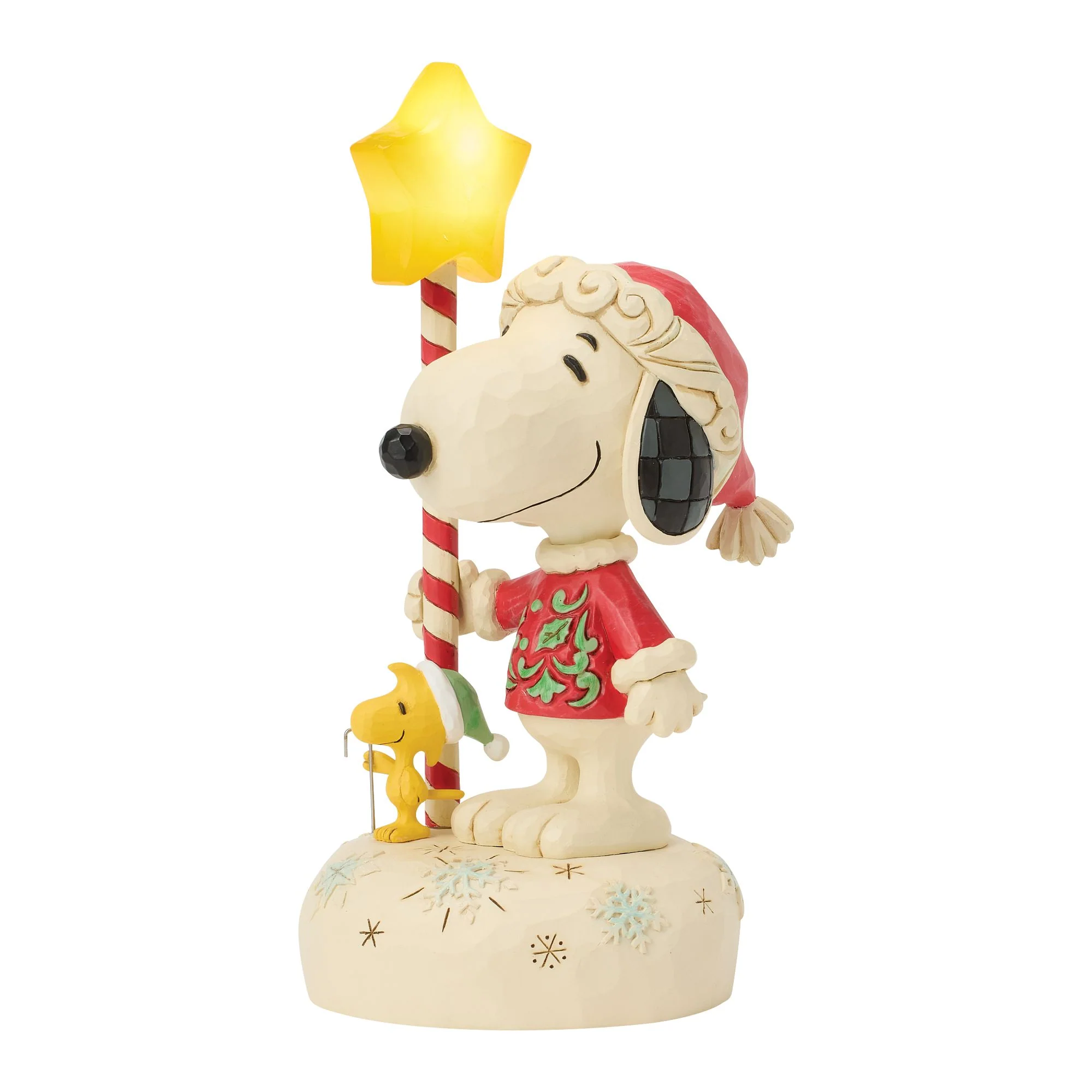 Star Light; Star Bright (Snoopy with Light Up Star Staff Figurine) - Image 4