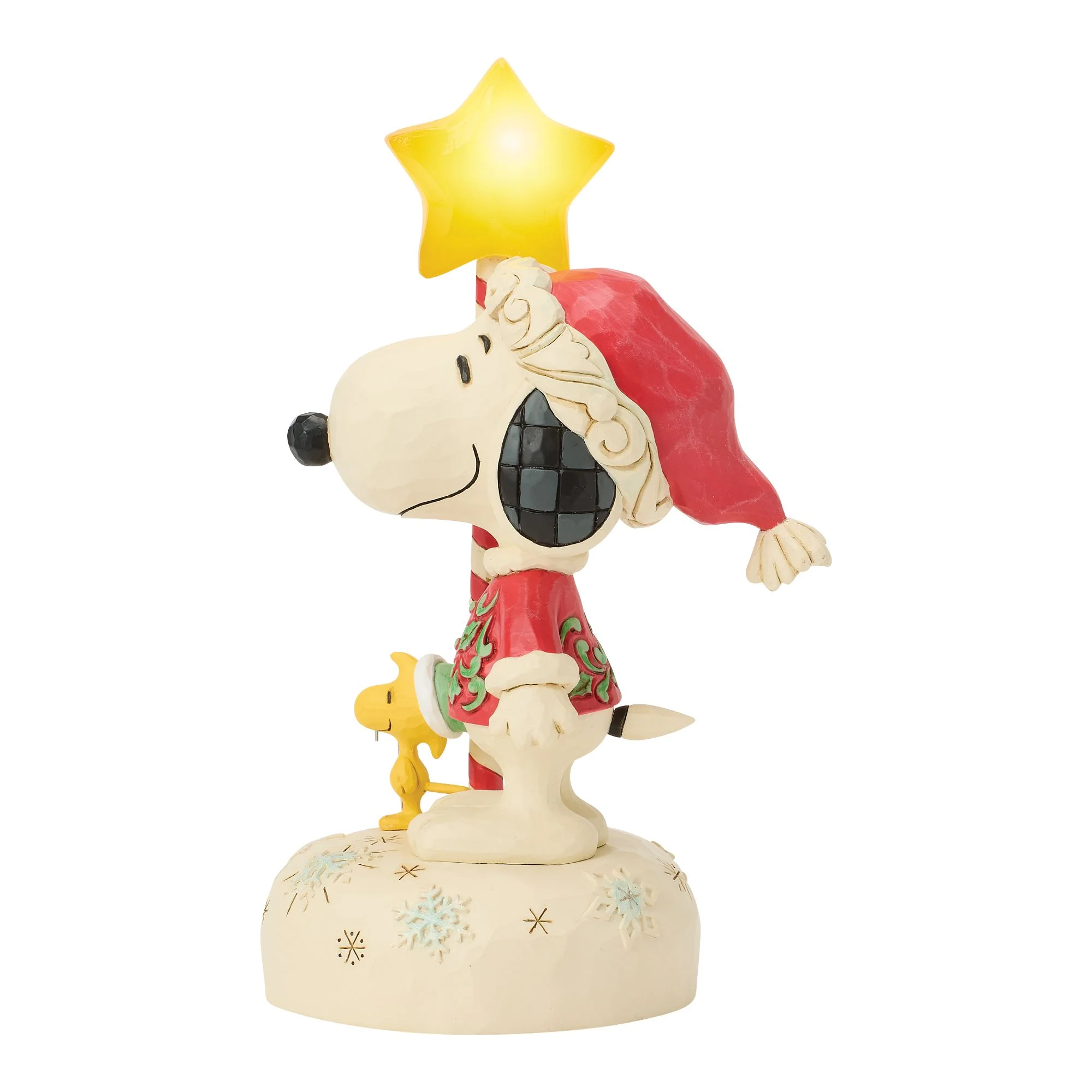 Star Light; Star Bright (Snoopy with Light Up Star Staff Figurine) - Image 5