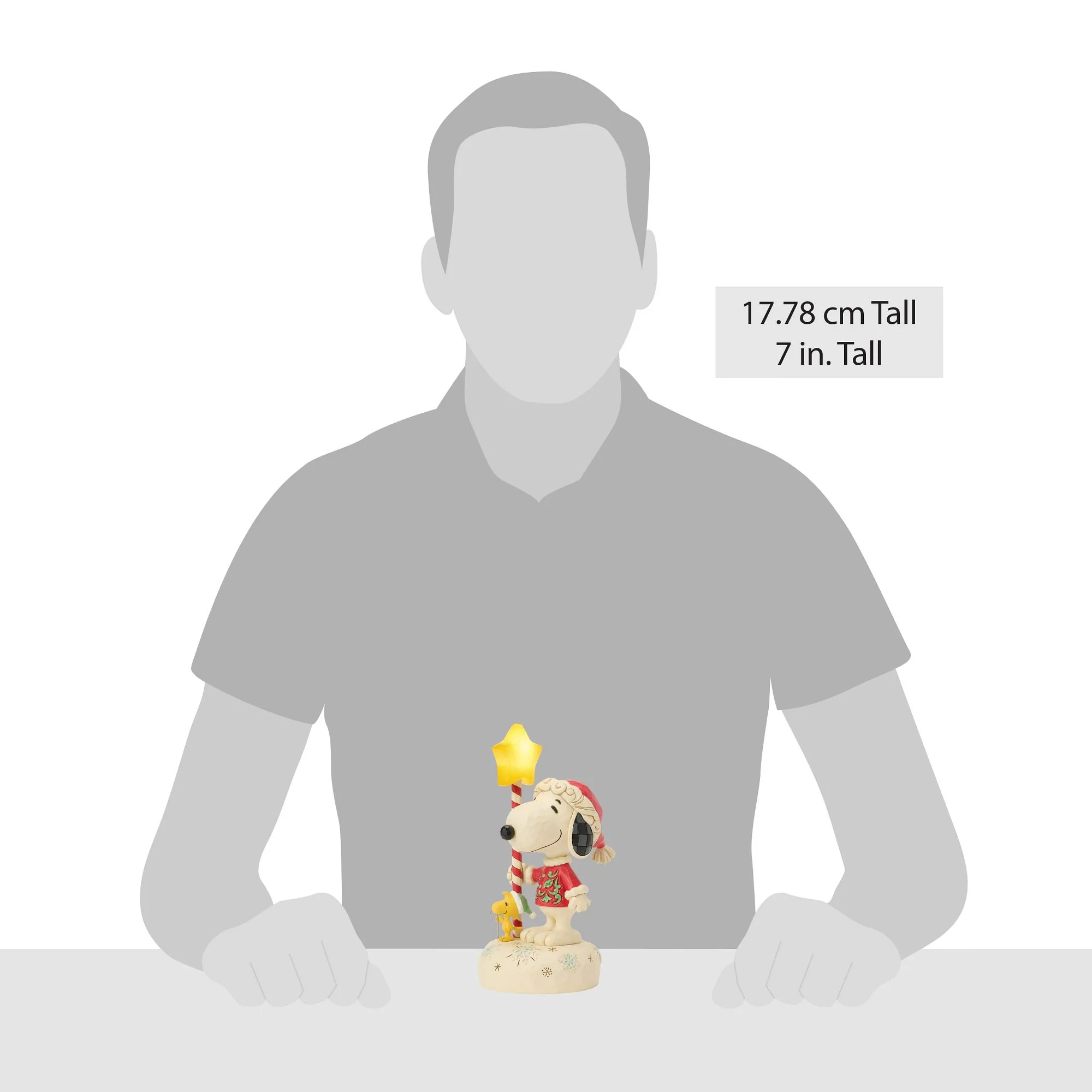 Star Light; Star Bright (Snoopy with Light Up Star Staff Figurine) - Image 9