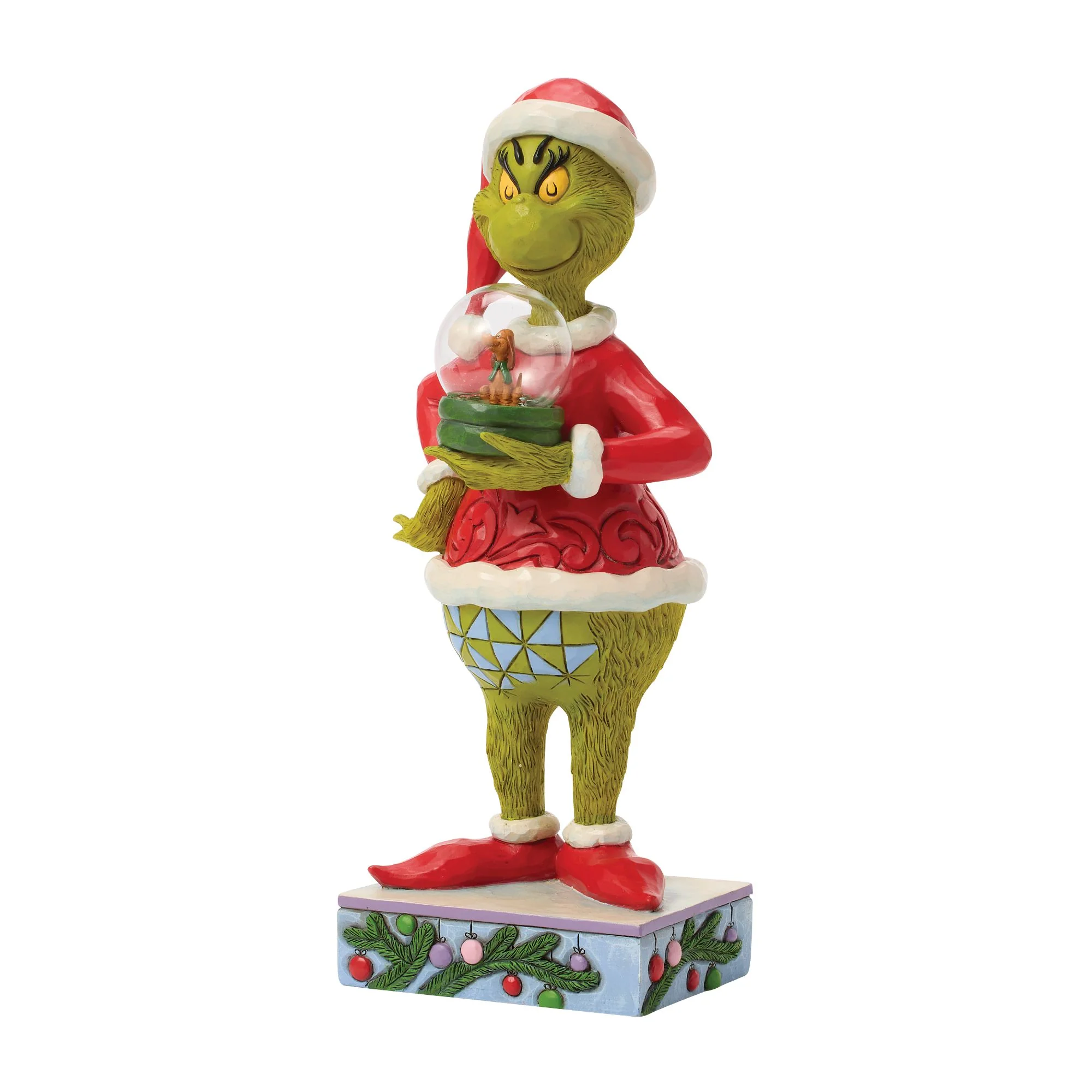 The Grinch Holding Dry Dome with Max Figurine - Image 2