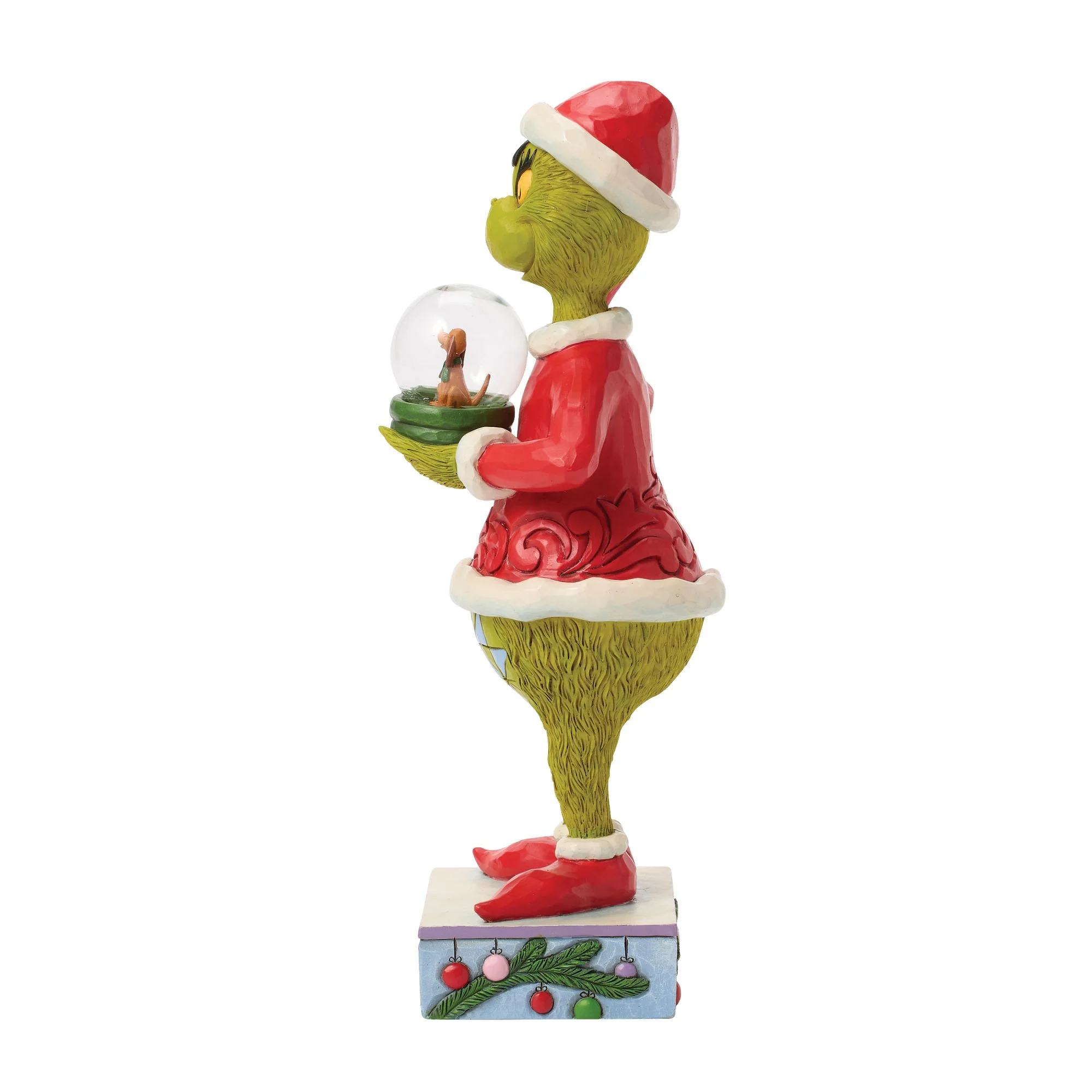 The Grinch Holding Dry Dome with Max Figurine - Image 3