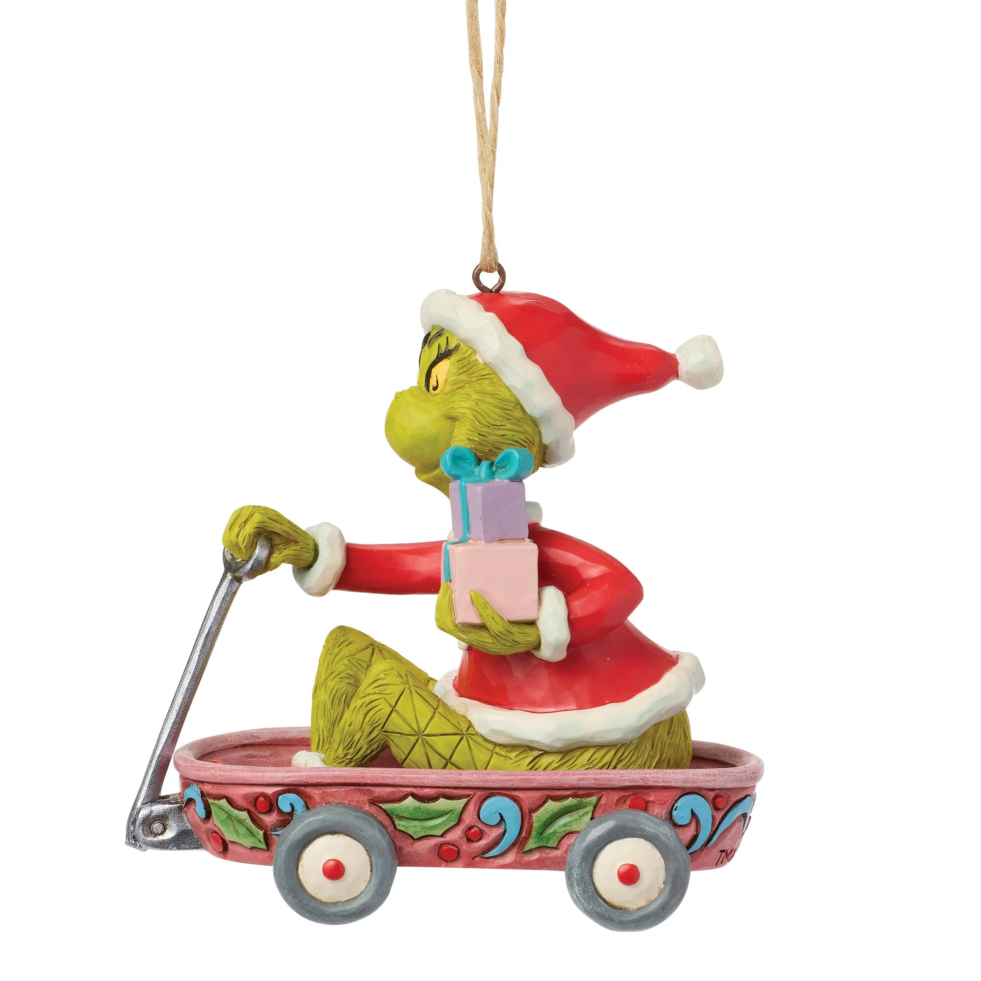 The Grinch in Wagon Hanging Ornament - Image 4