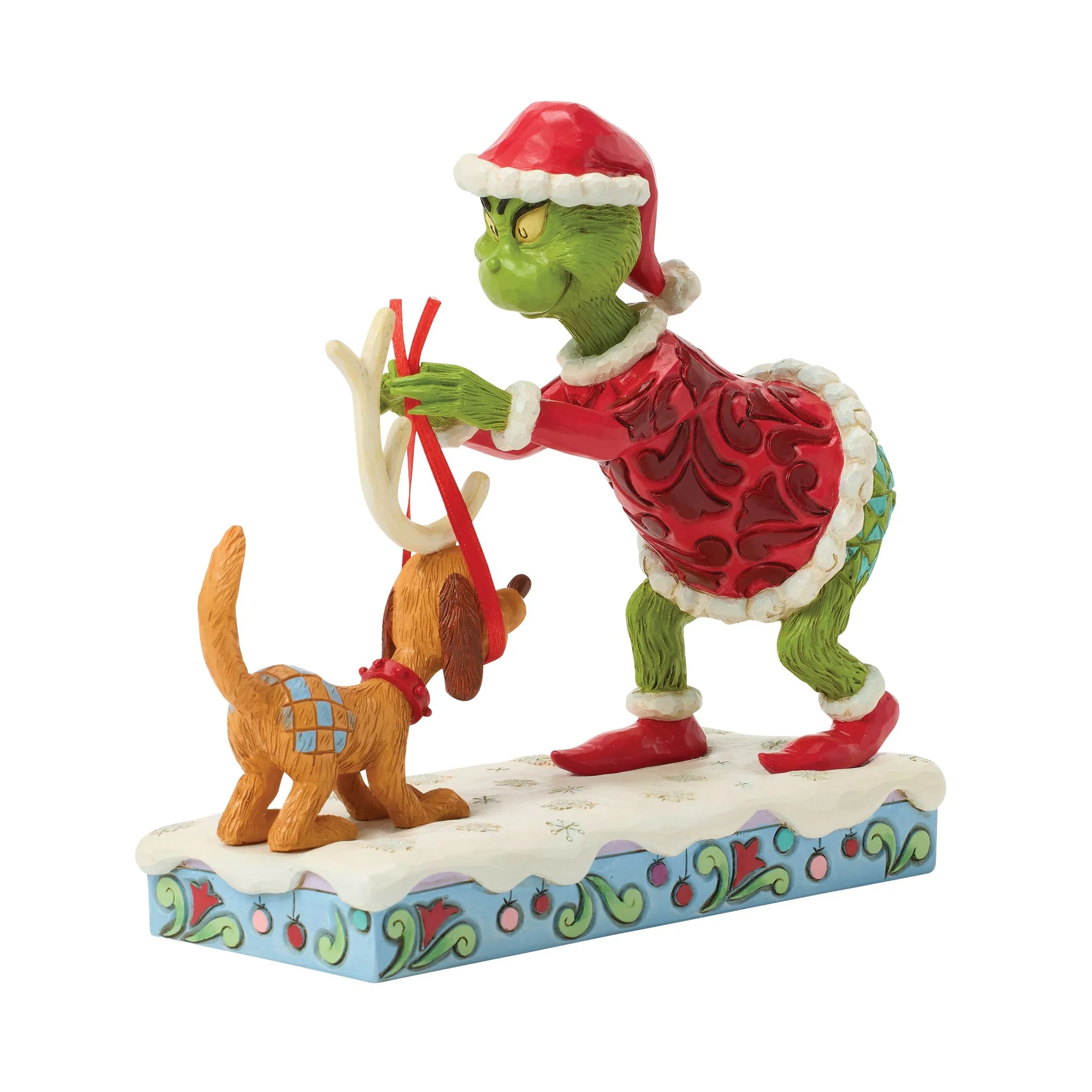 The Grinch Tying Antlers on Max Figurine - Image 2