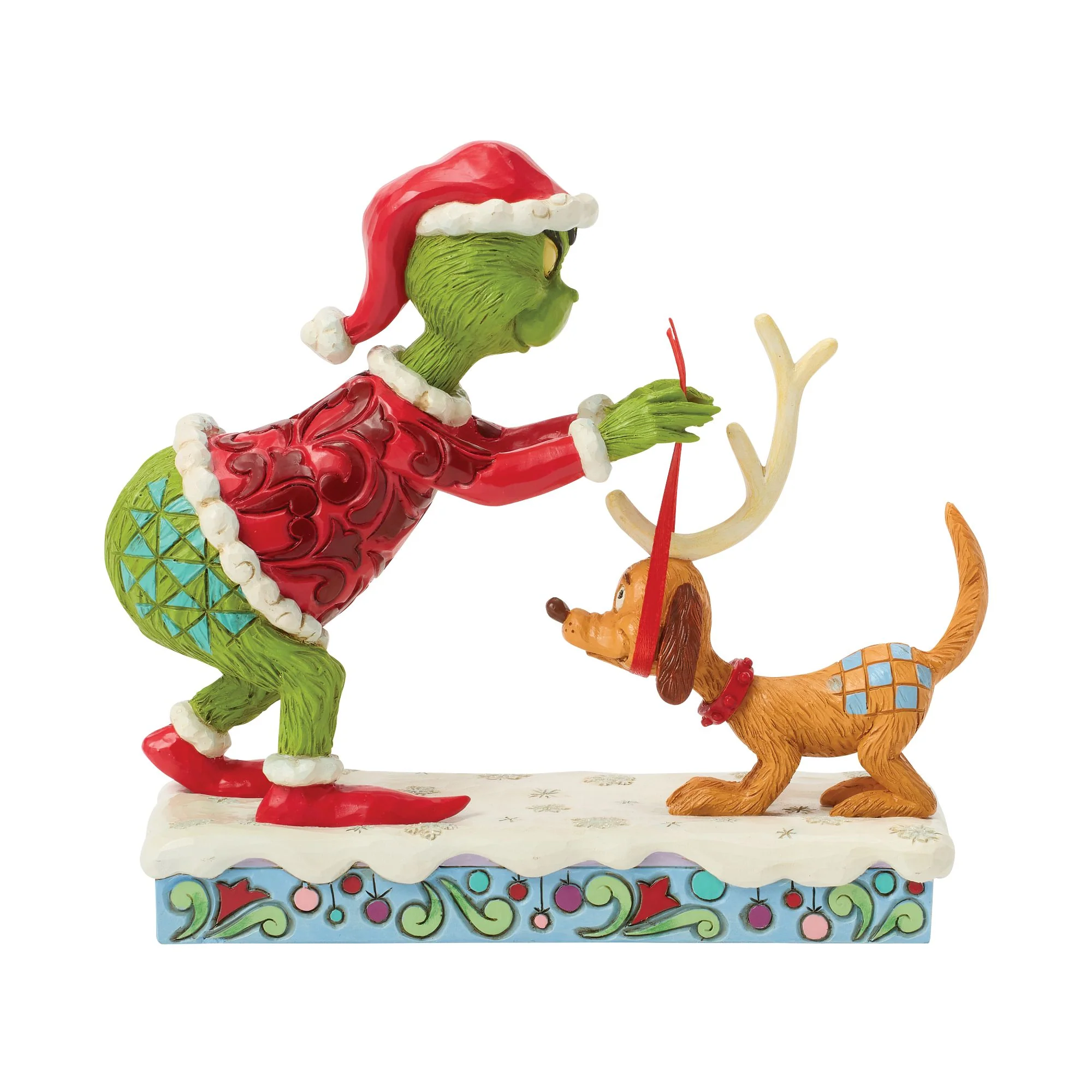 The Grinch Tying Antlers on Max Figurine - Image 5