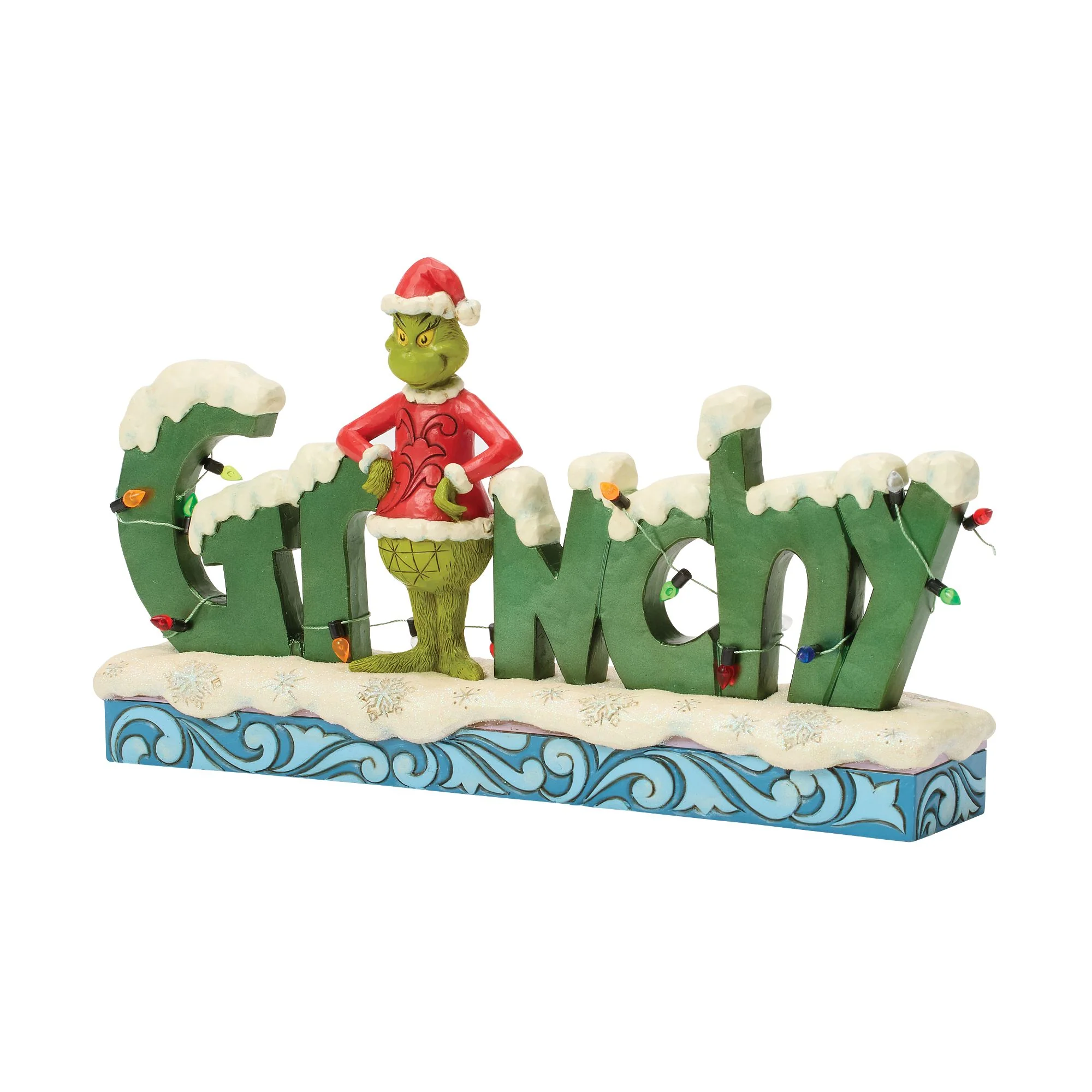 The Grinch with 'Grinchy' Sign Figurine - Image 2