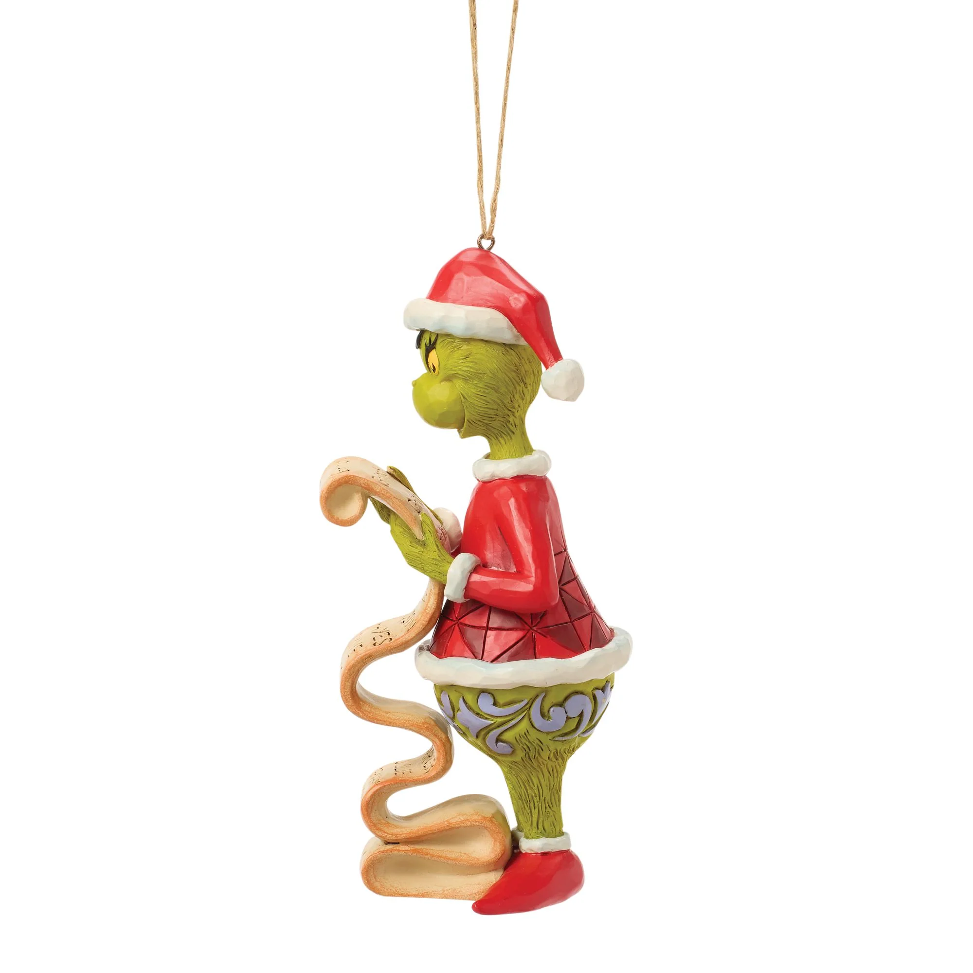 The Grinch with Lists Hanging Ornament - Image 3