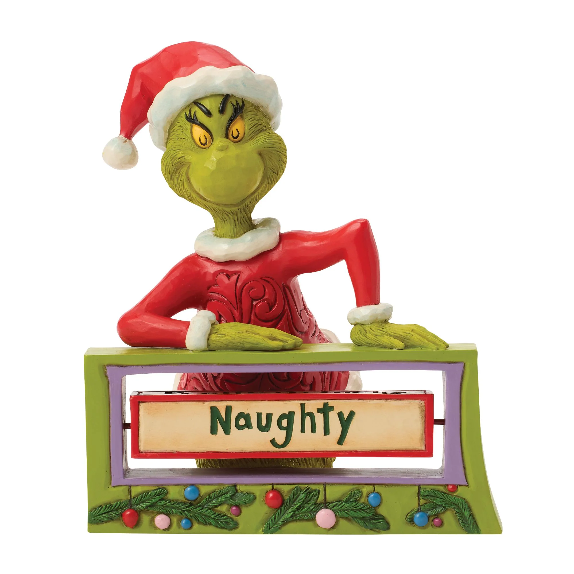 The Grinch with Rotating Sign Figurine - Image 2