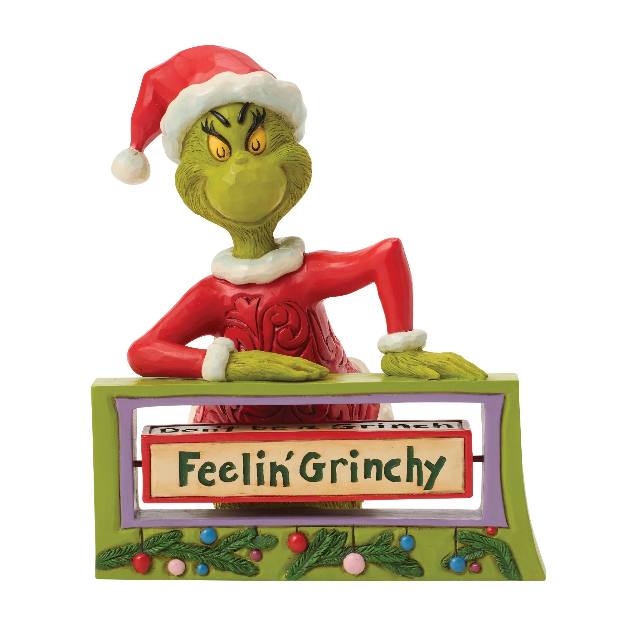 The Grinch with Rotating Sign Figurine - Image 3
