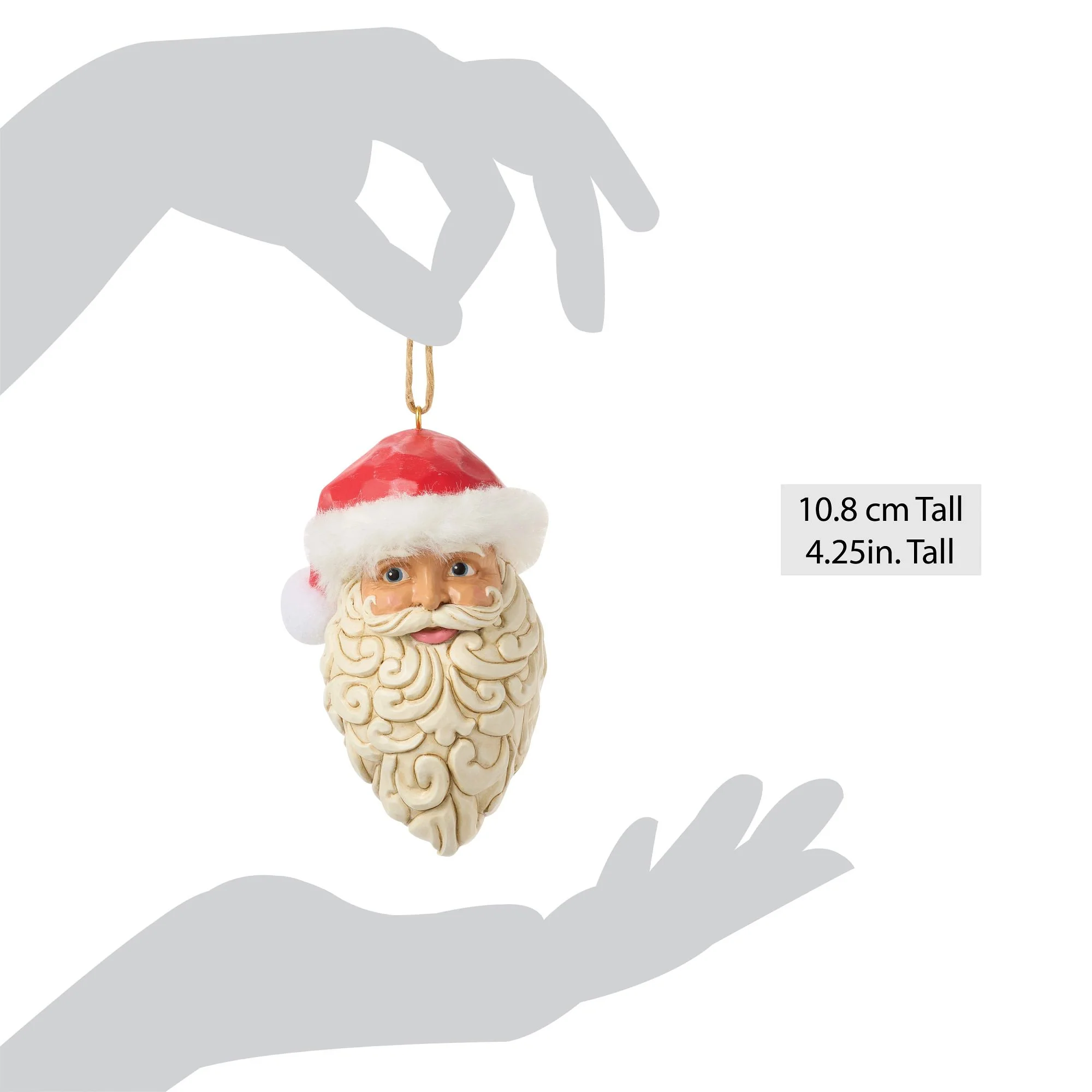 Vintage Santa Head Hanging Ornament - Image 5