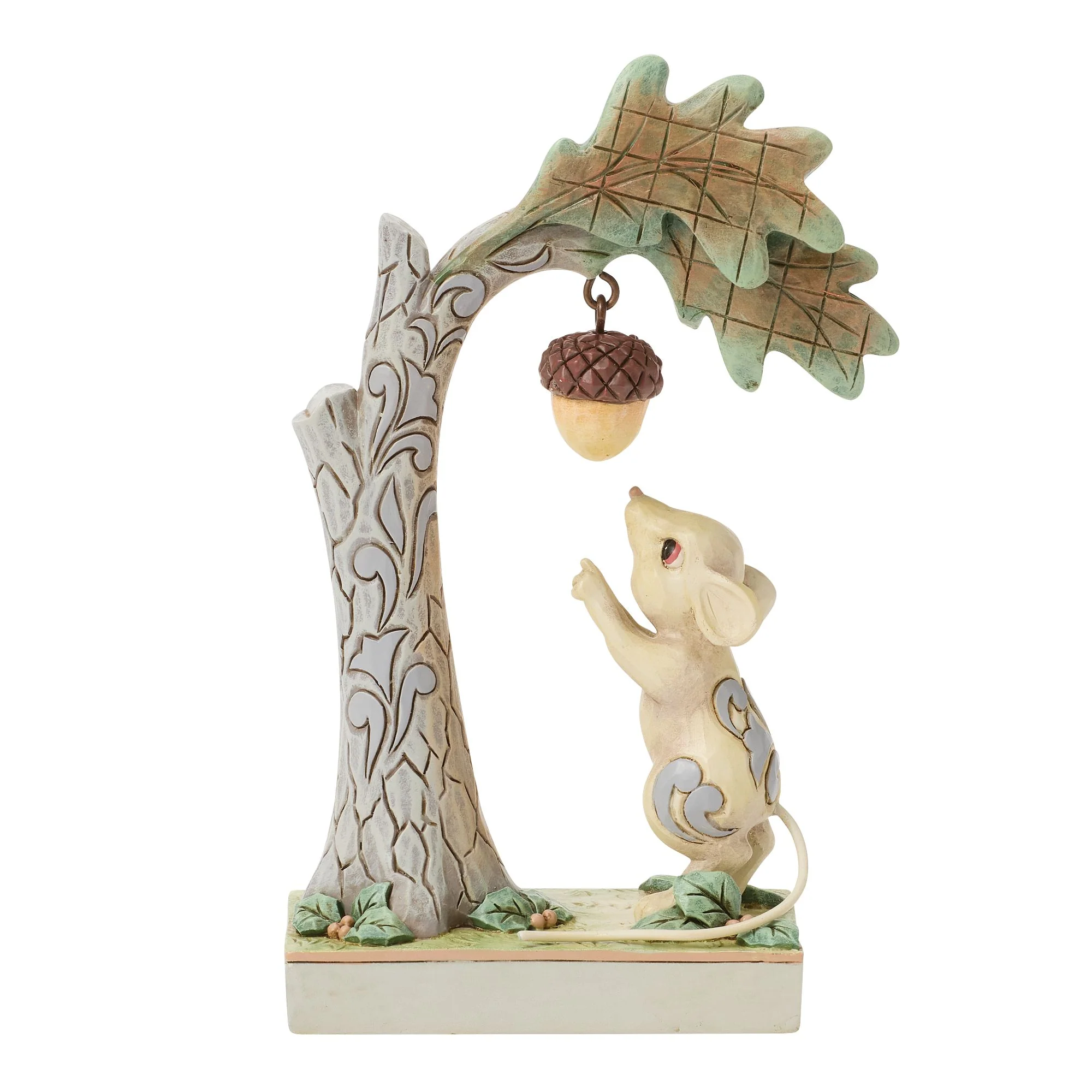 White Woodland Mouse with Acorn - Image 4