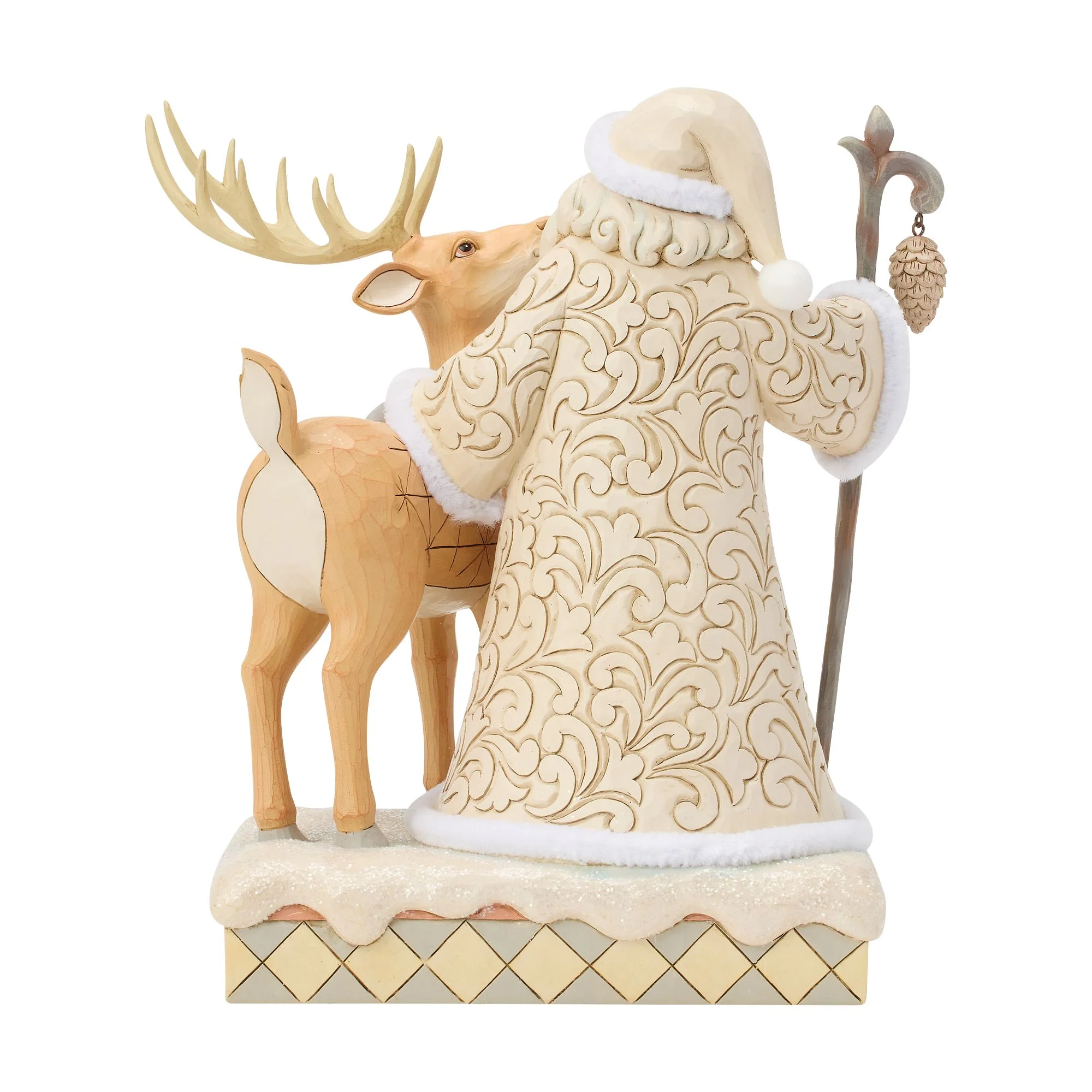 White Woodland Santa with a Buck - Image 3
