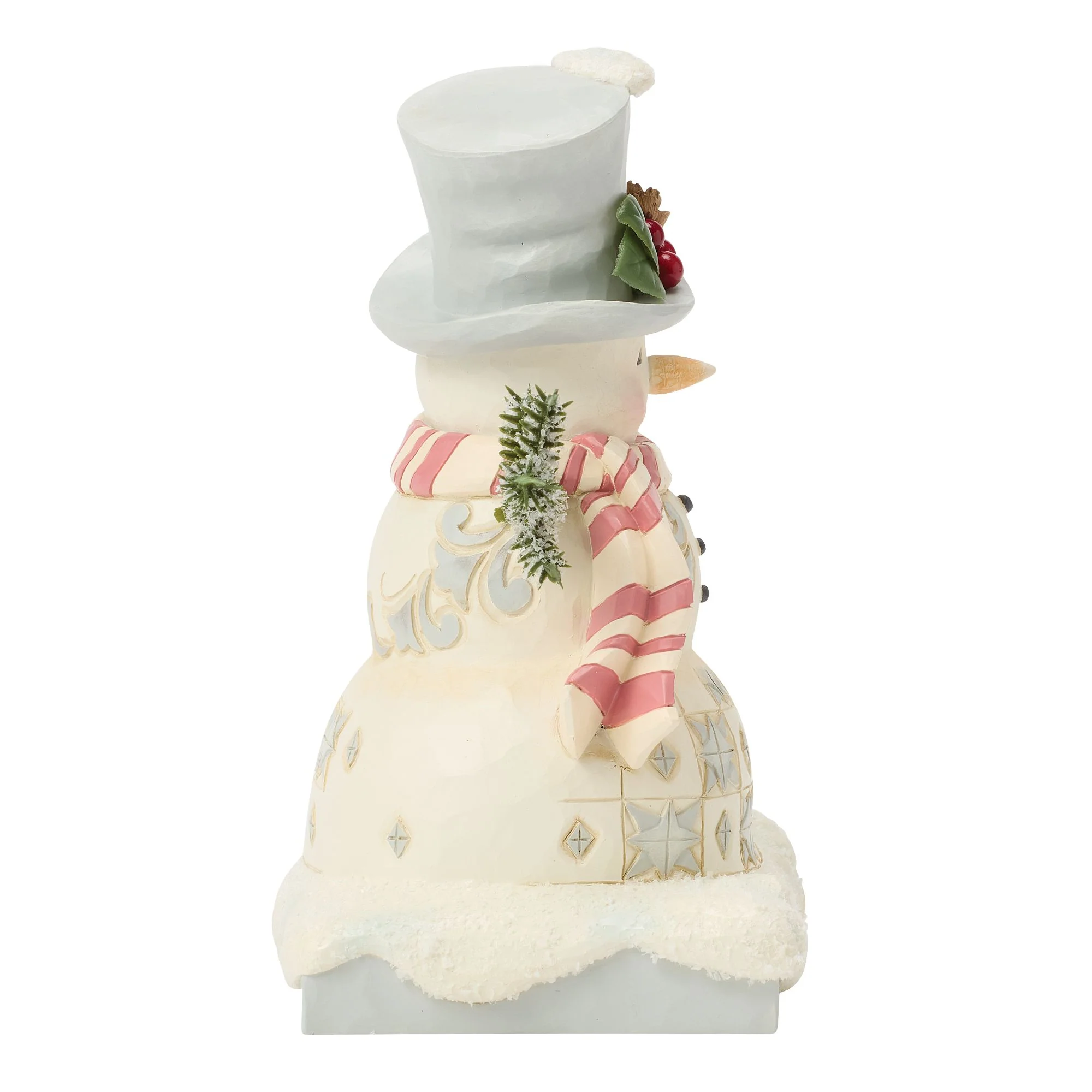 White Woodland Snowman with Top Hat - Image 4