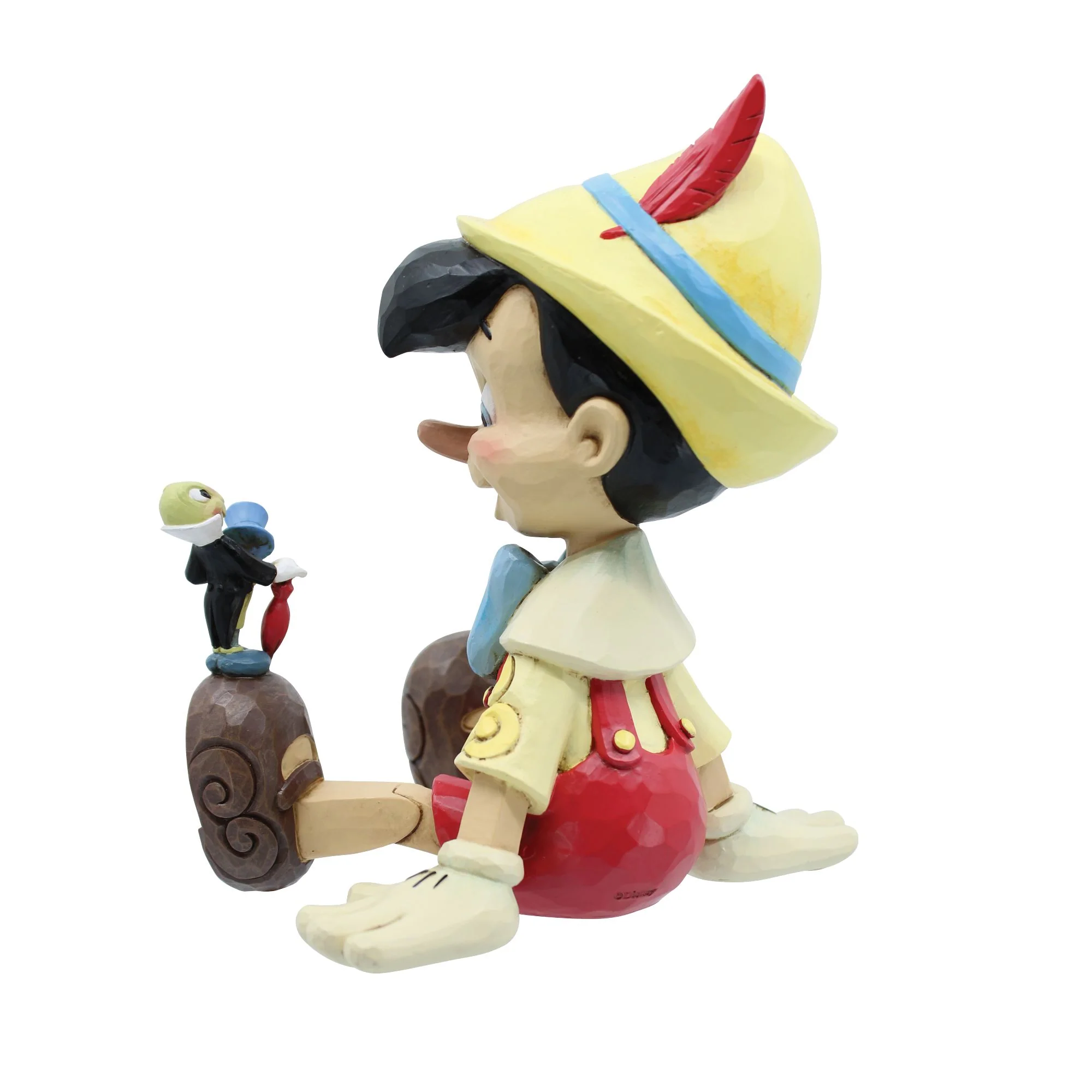 Wishful and Wise (Pinocchio and Jiminy Sitting) Disney Traditions by Jim Shore - Image 4