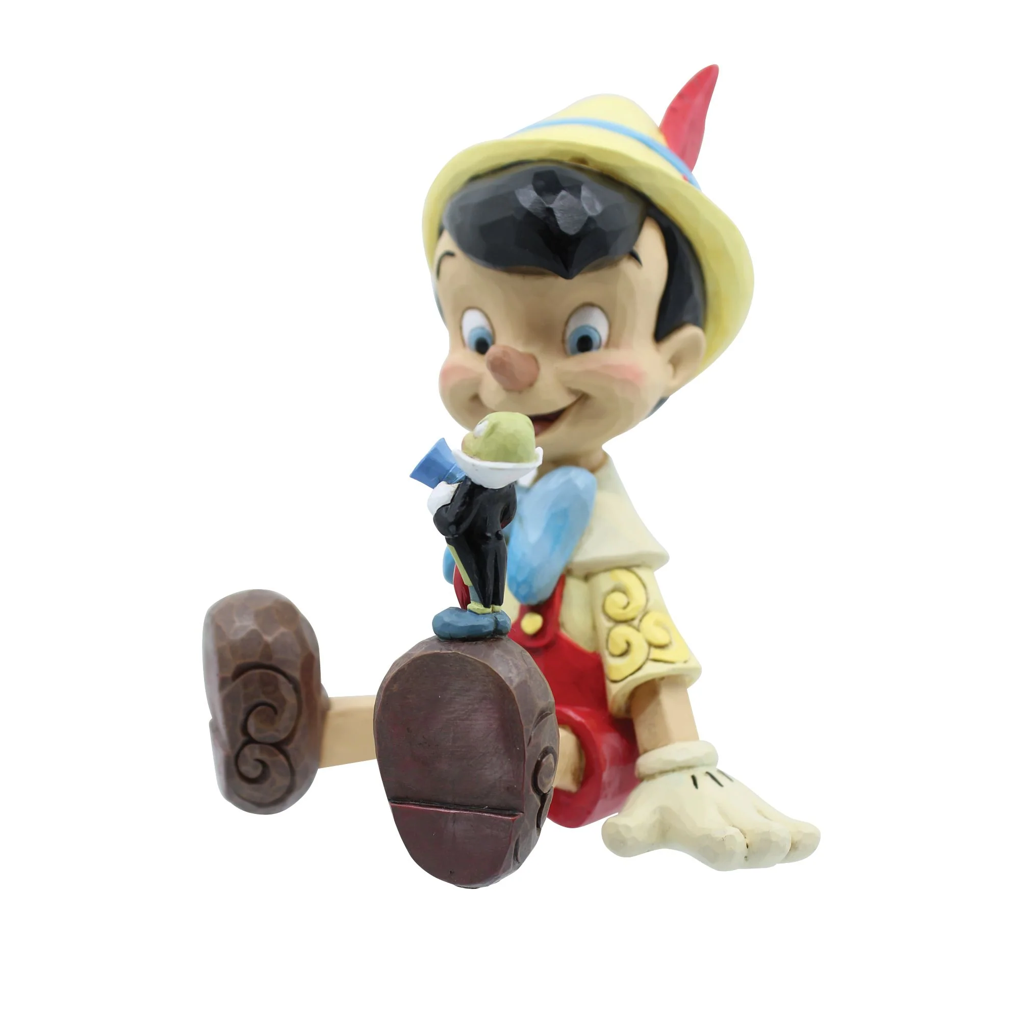 Wishful and Wise (Pinocchio and Jiminy Sitting) Disney Traditions by Jim Shore - Image 5